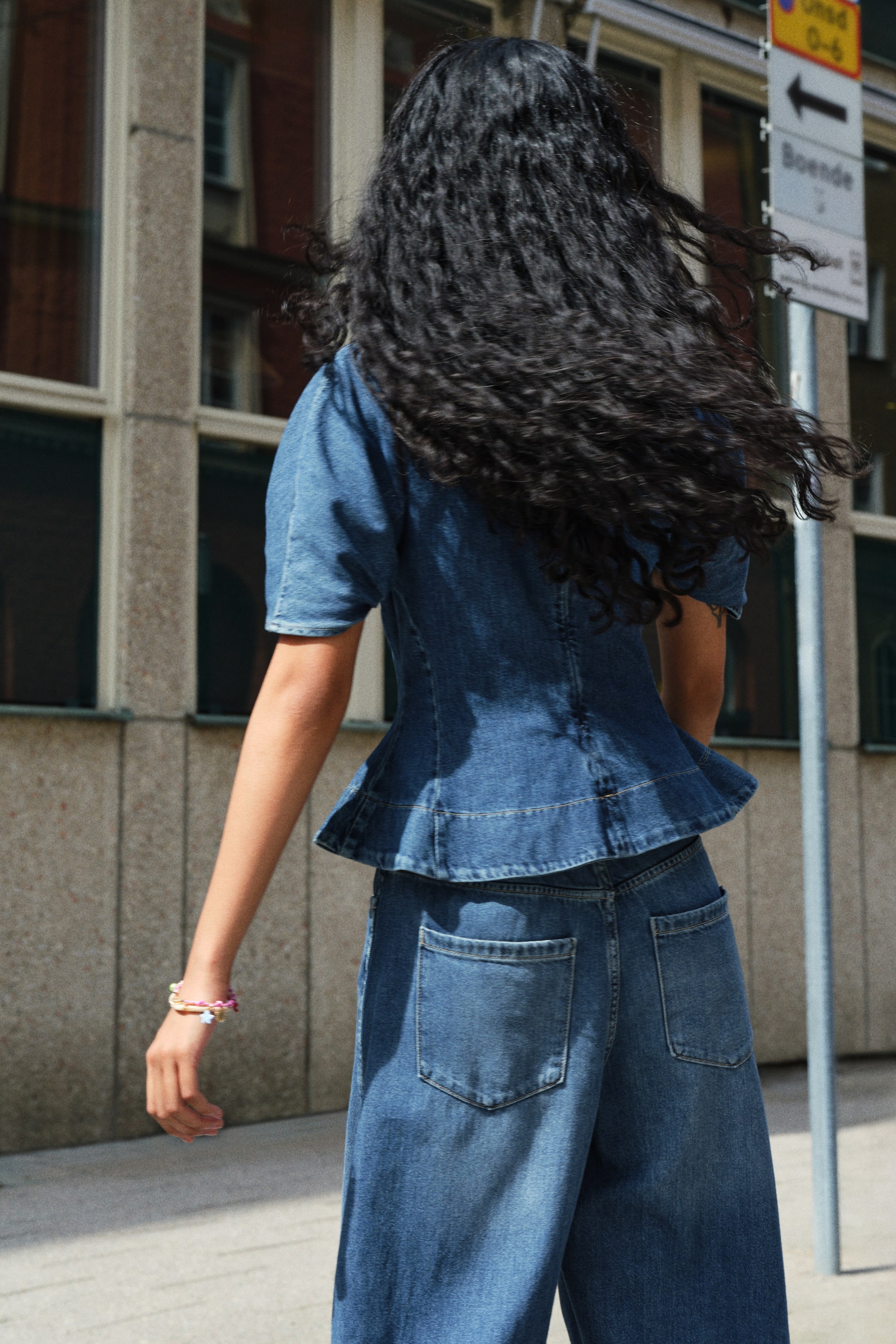 Denim Handkerchief Top