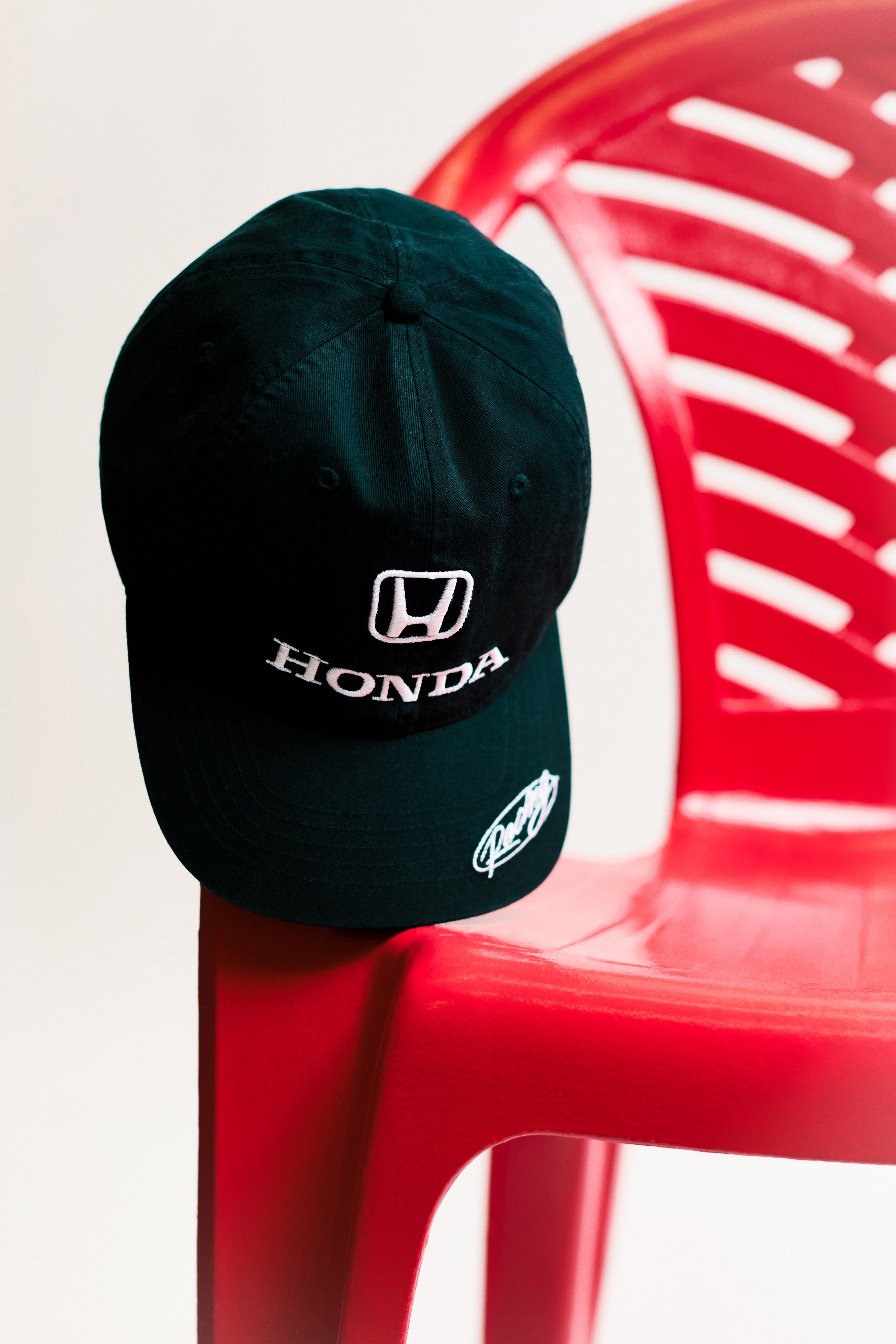 Cotton Twill Cap with Motif - Black/Honda/Dark blue/Michigan/White/Nirvana