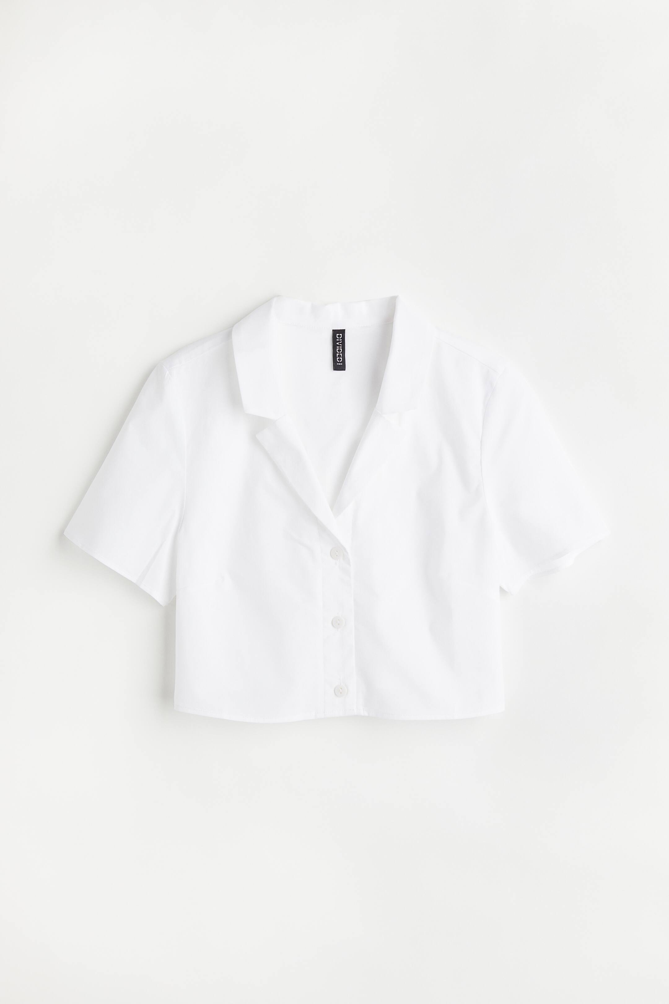 View larger image: Cropped shirt - White - Ladies | H&M 1
