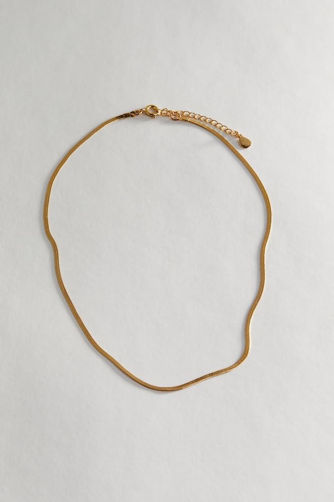 Gold-plated necklace - Gold-coloured - 1