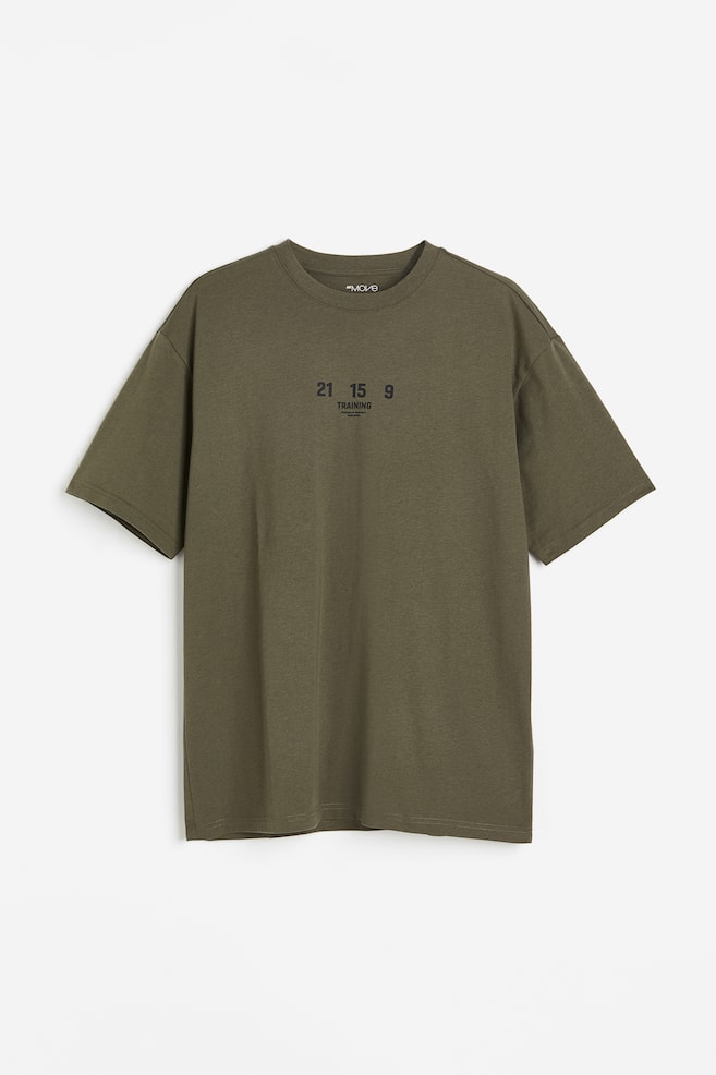 T-shirt de sport effet coton DryMove™ Loose Fit - Vert kaki/Training/Noir/Blanc/Noir/marbré/dc/dc - 2