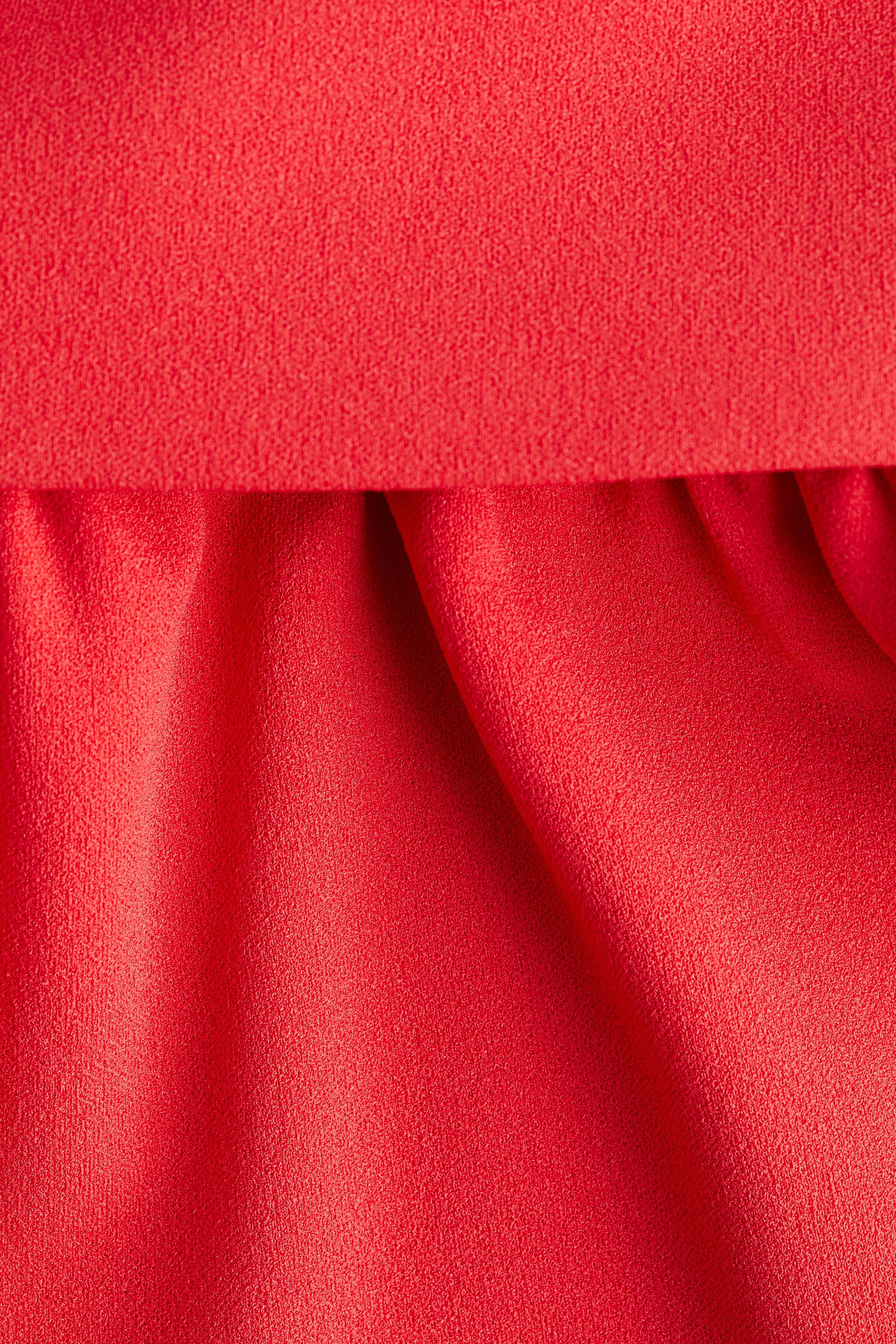 Flared jersey skirt