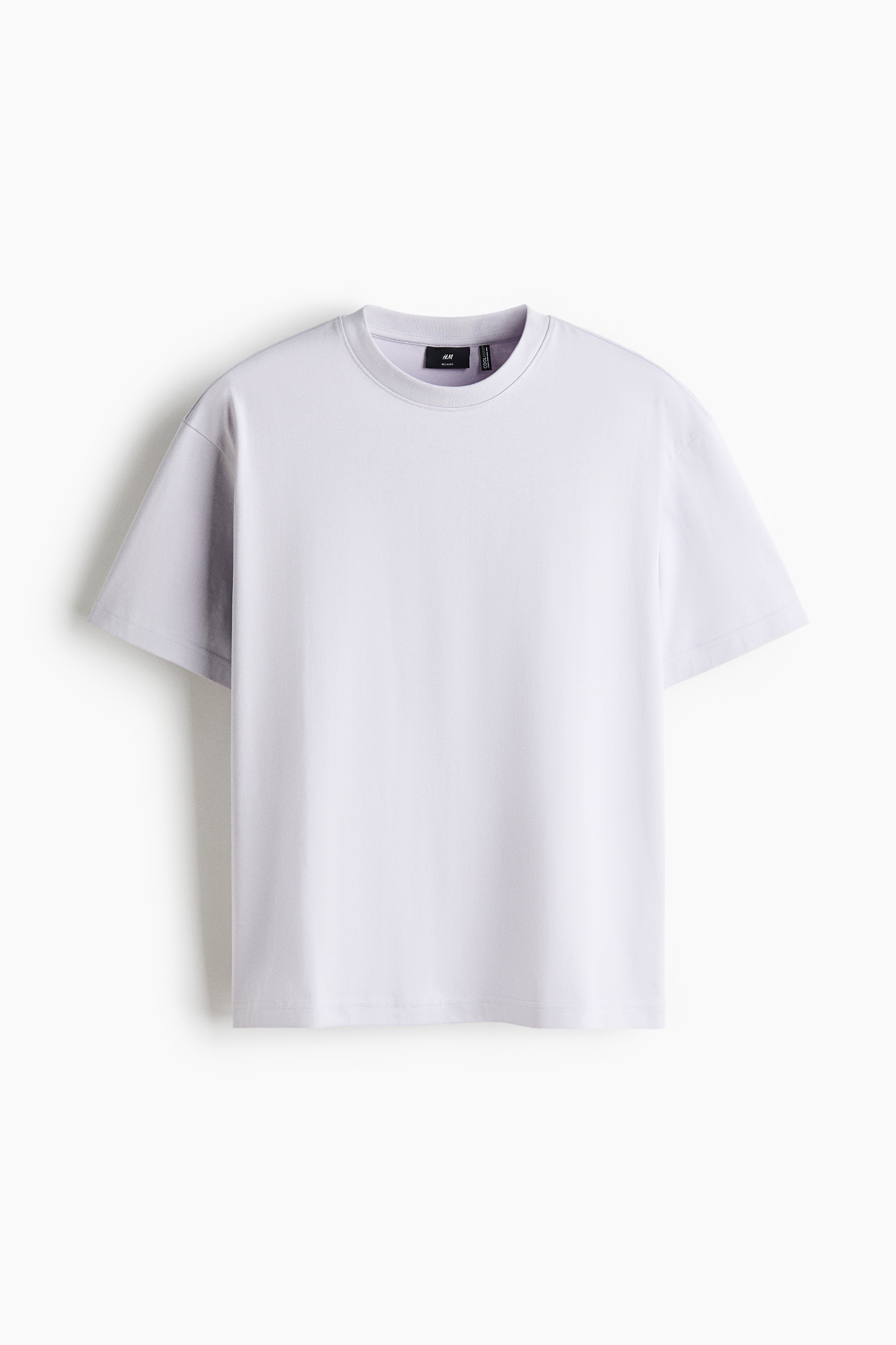 T-shirt COOLMAX🅫 décontracté - Violet clair/Noir/Gris clair chiné/Blanc/Gris foncé/Bleu canard