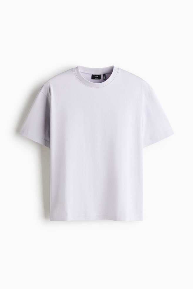 COOLMAX® Relaxed-Fit T-Shirt - Light purple/White/Black/Teal/Light gray melange/Dark gray/Dark brown - 1