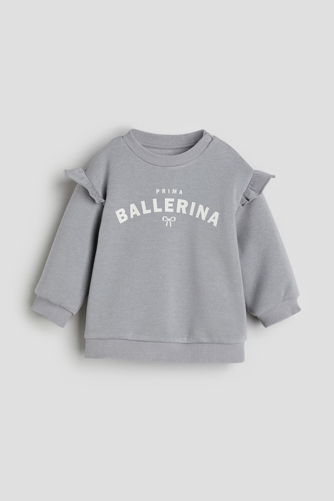 Sweatshirt - Light grey/Prima Ballerina/White/Teddy bears/Cream/Hearts/Cream/Ballerinas/dc/dc/dc - 1
