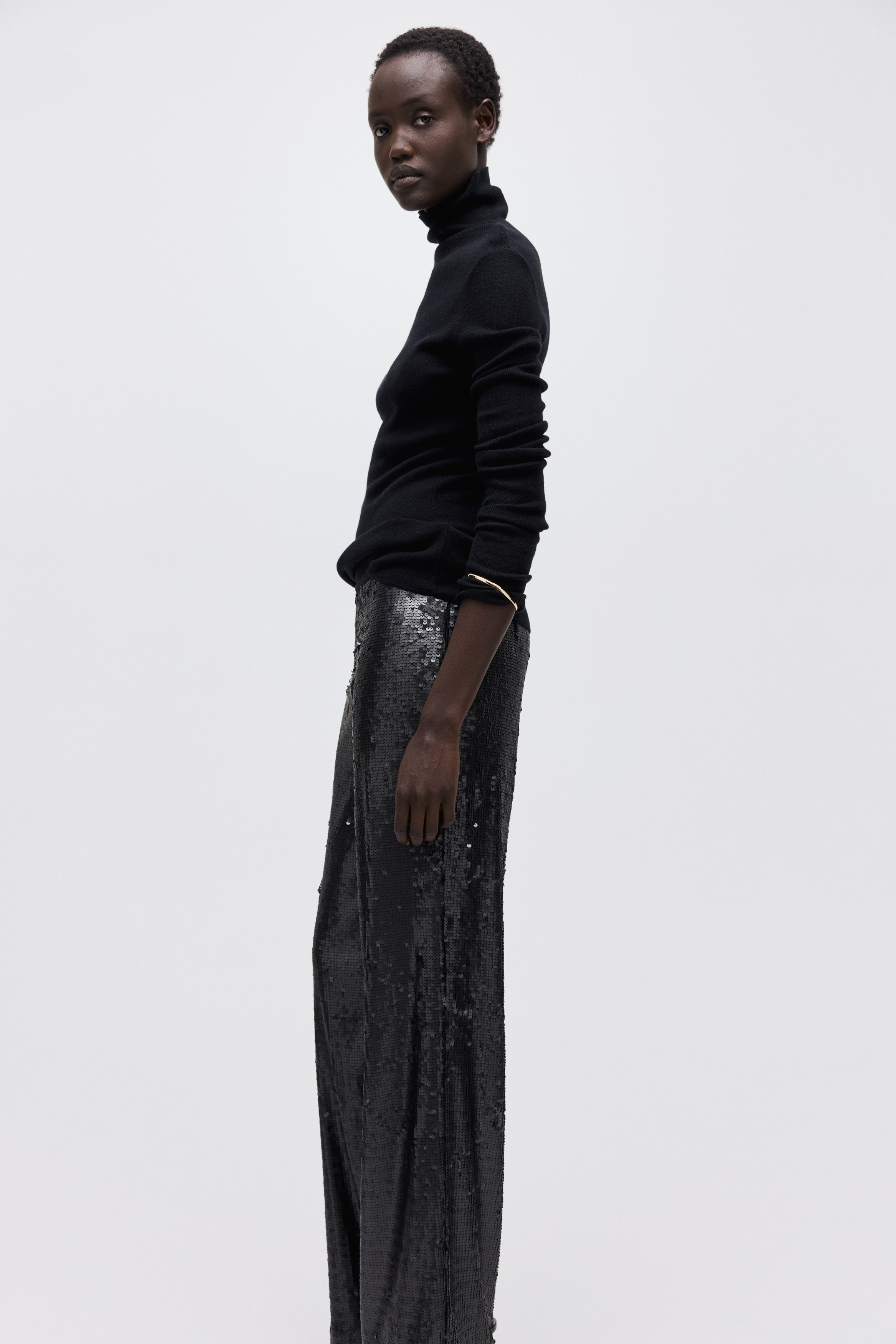 Sequined trousers