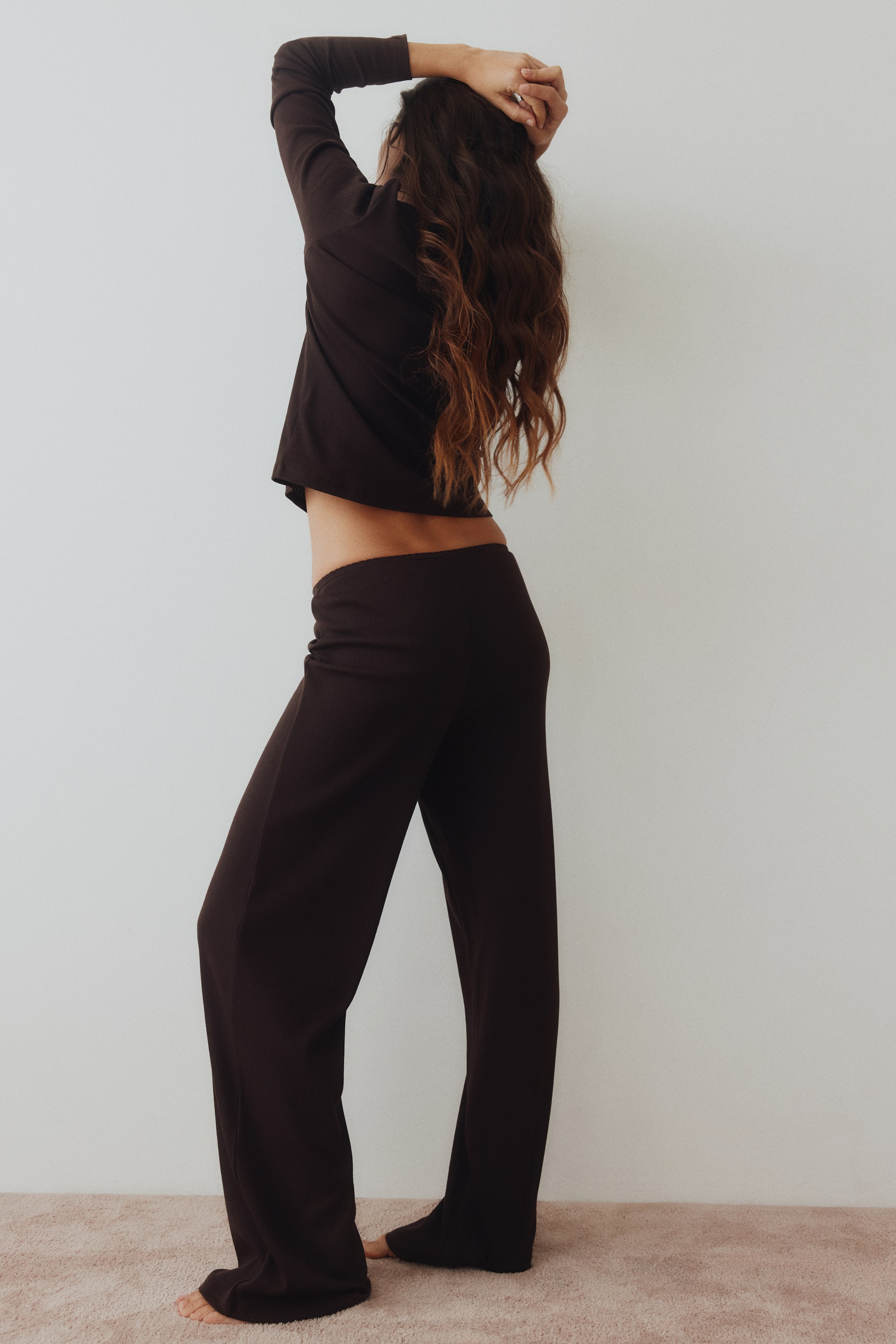 Pyjama en jersey côtelé