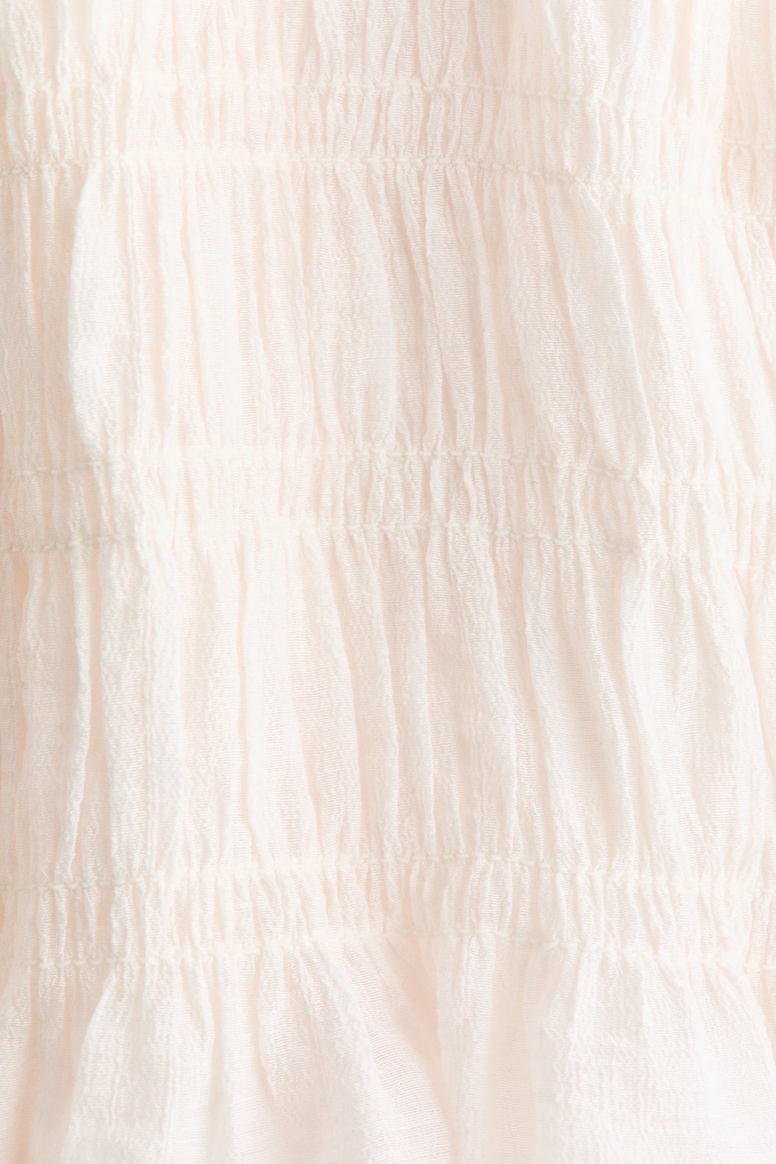 Top en punto smock con peplum - Blanco/Turquesa tenue claro - 5