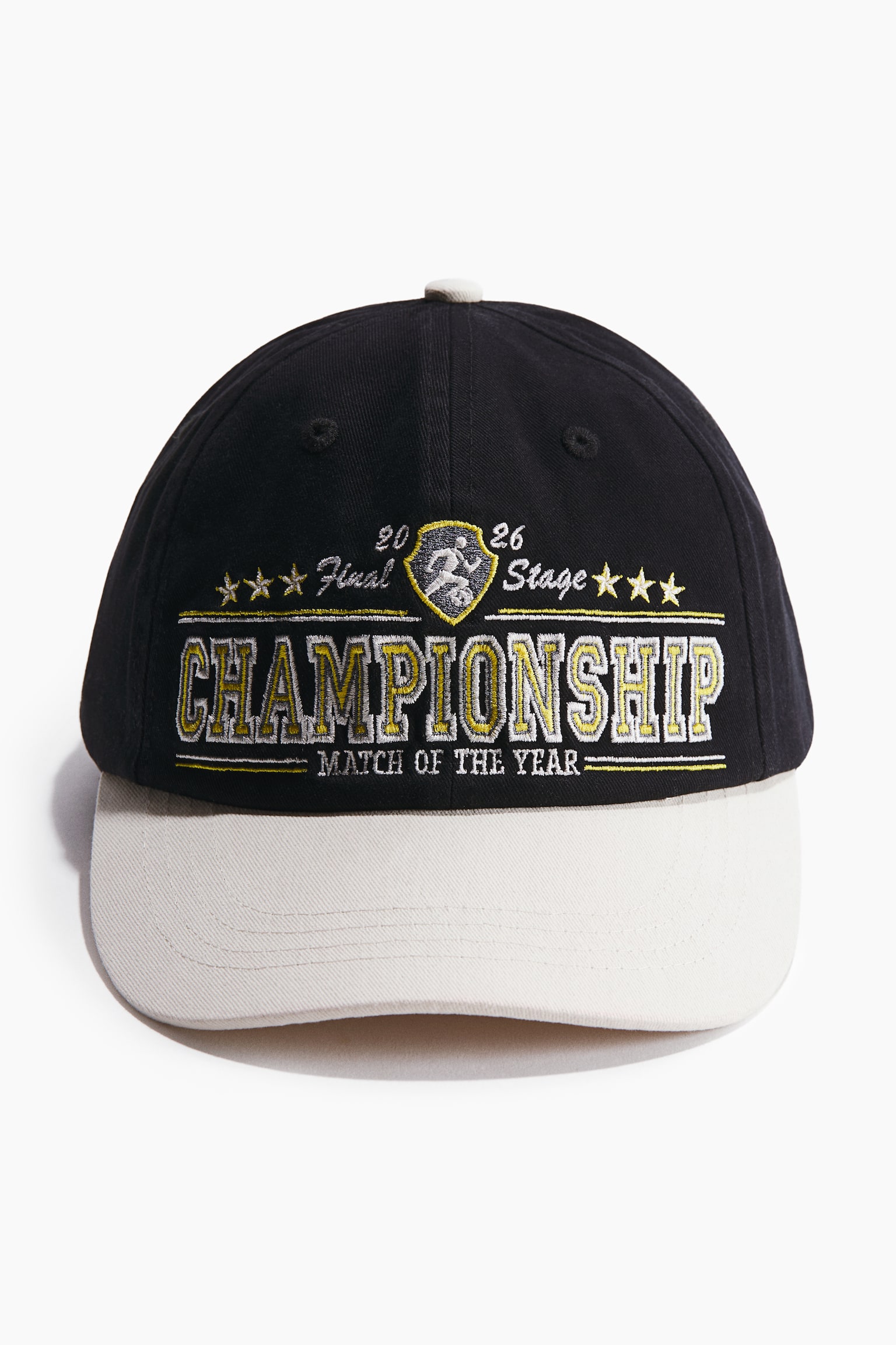 Cotton twill cap - Black/Championship