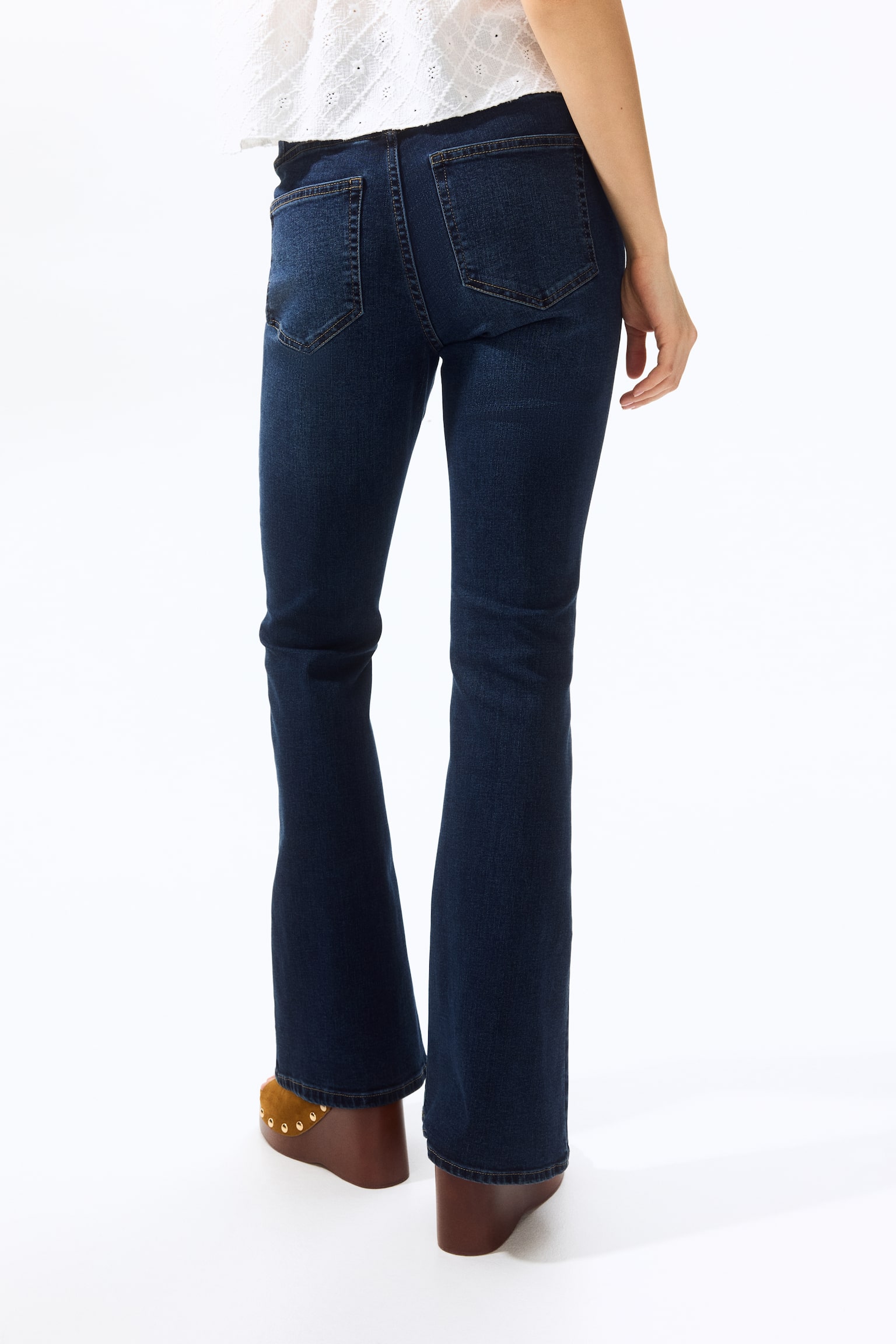 High Flared Jeggings - Blu denim scuro/Blu denim/Blu denim navy - 4