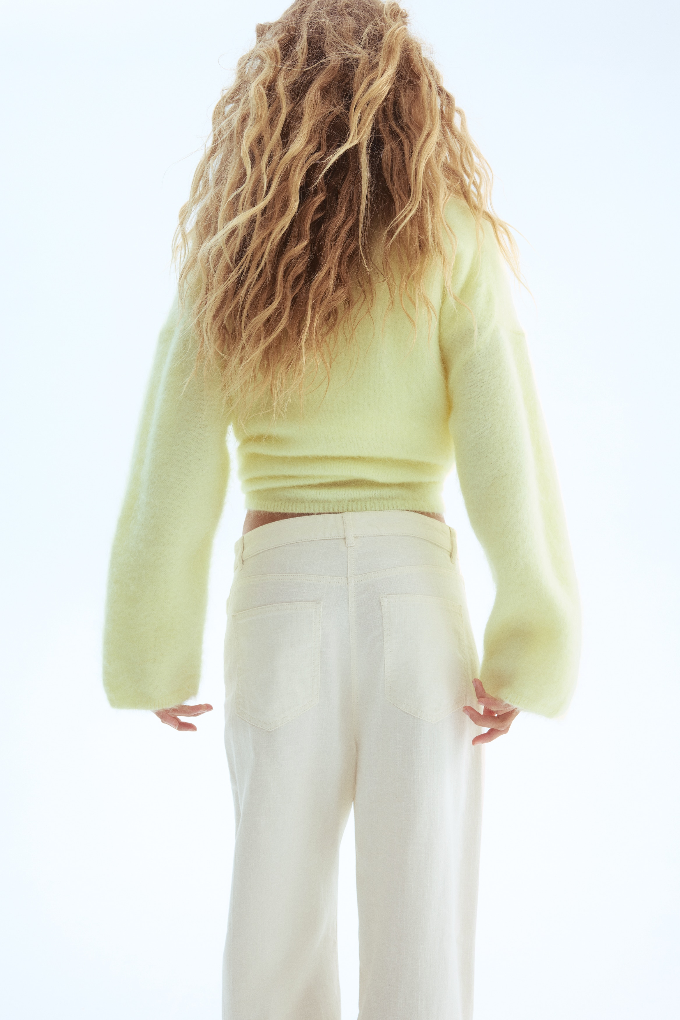 Wide cotton trousers