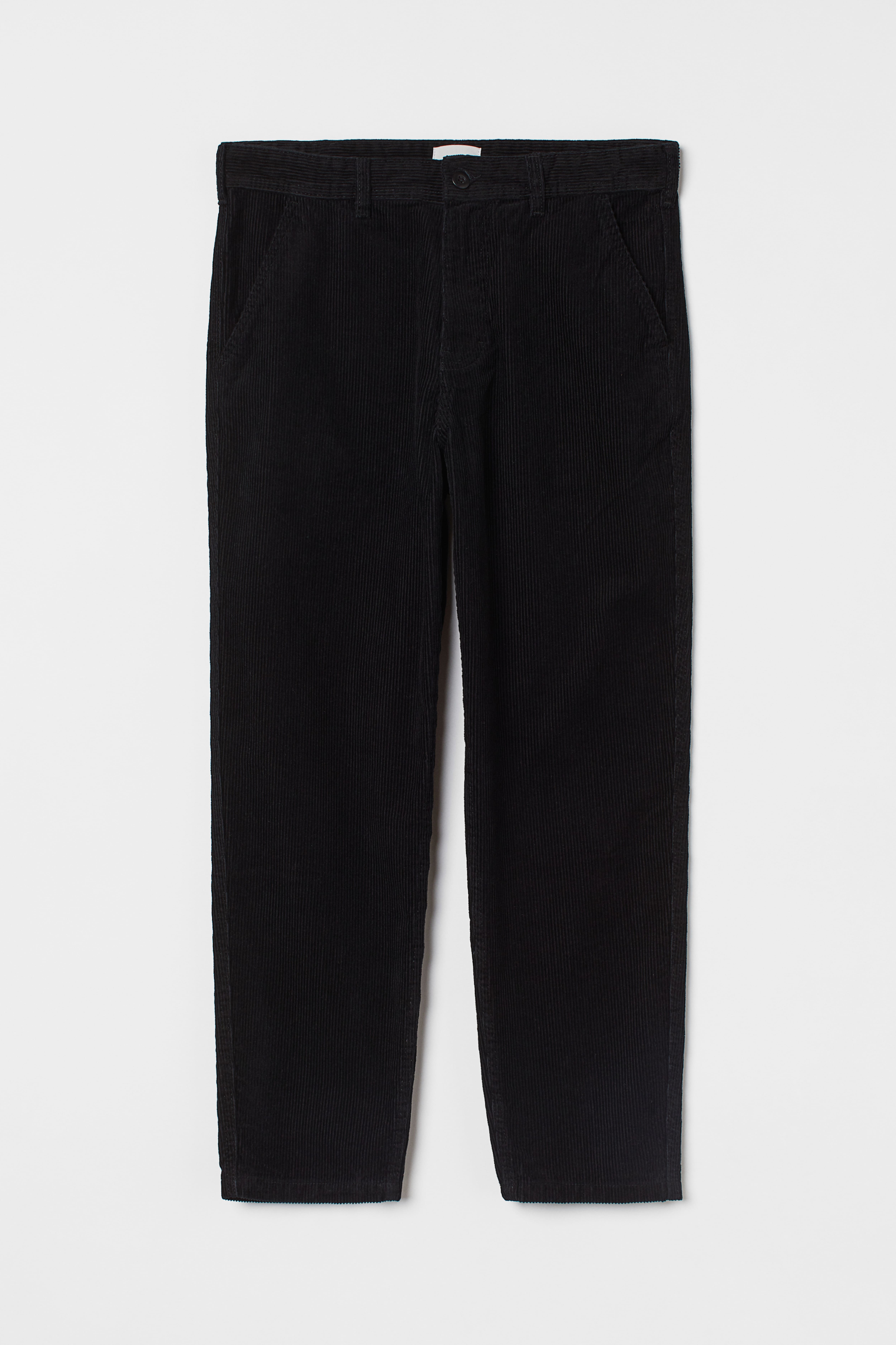 Regular Fit Corduroy trousers Black Men H M IE