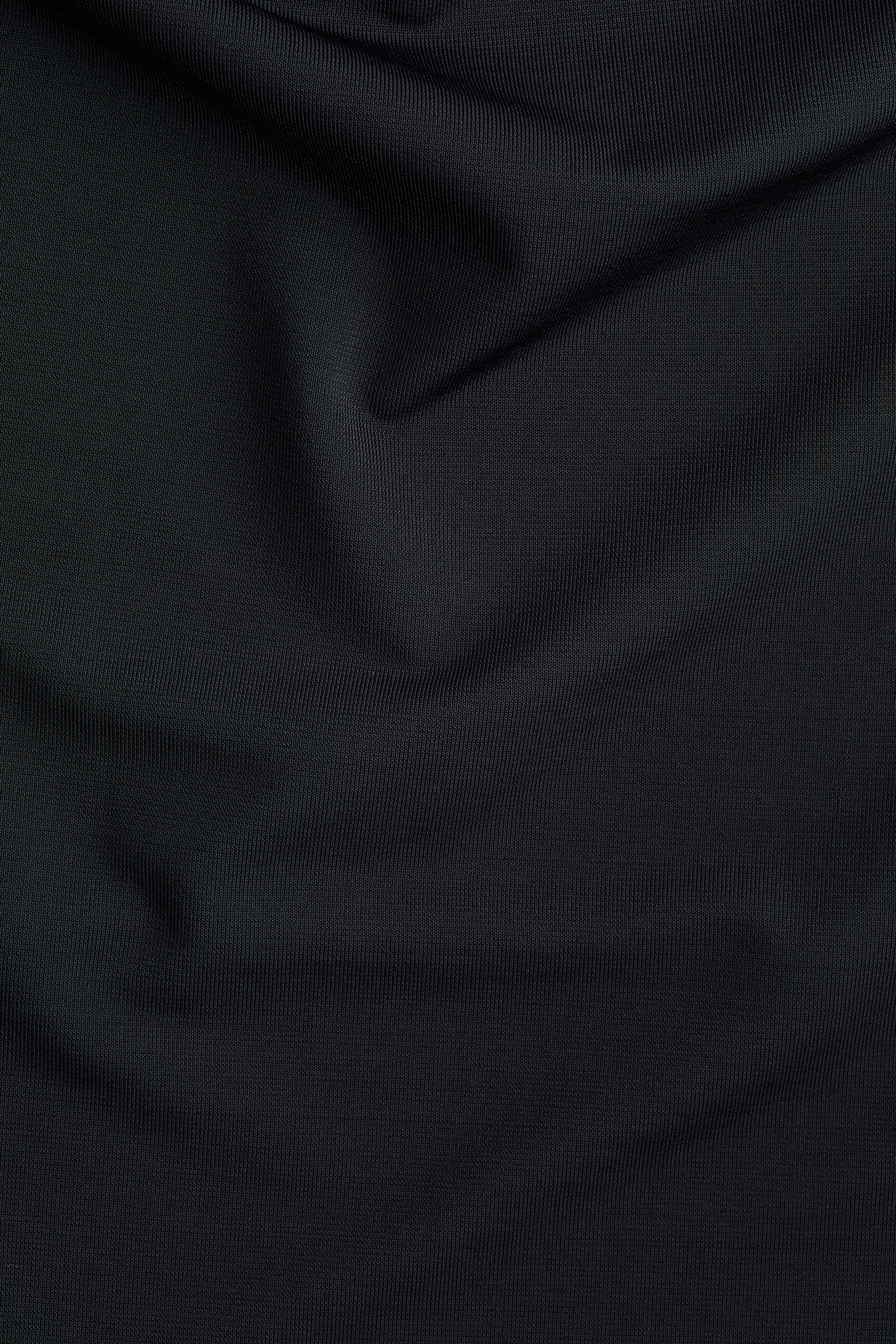 Top con cuello drapeado - Negro/Gris pardo oscuro - 5