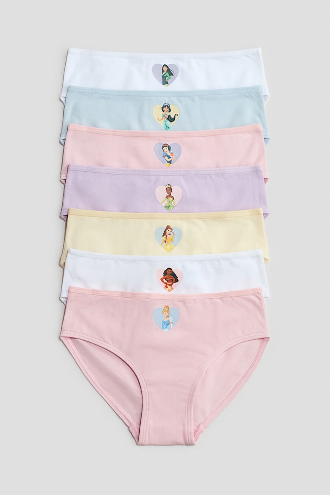 7-pack cotton briefs - Light pink/Disney Princesses/Light blue/Hello Kitty/Light Pink/Lilo&Stitch/Dark grey/Disney/Cream/Hello Kitty/Pink/Bluey/Coral red/Minnie Mouse - 1