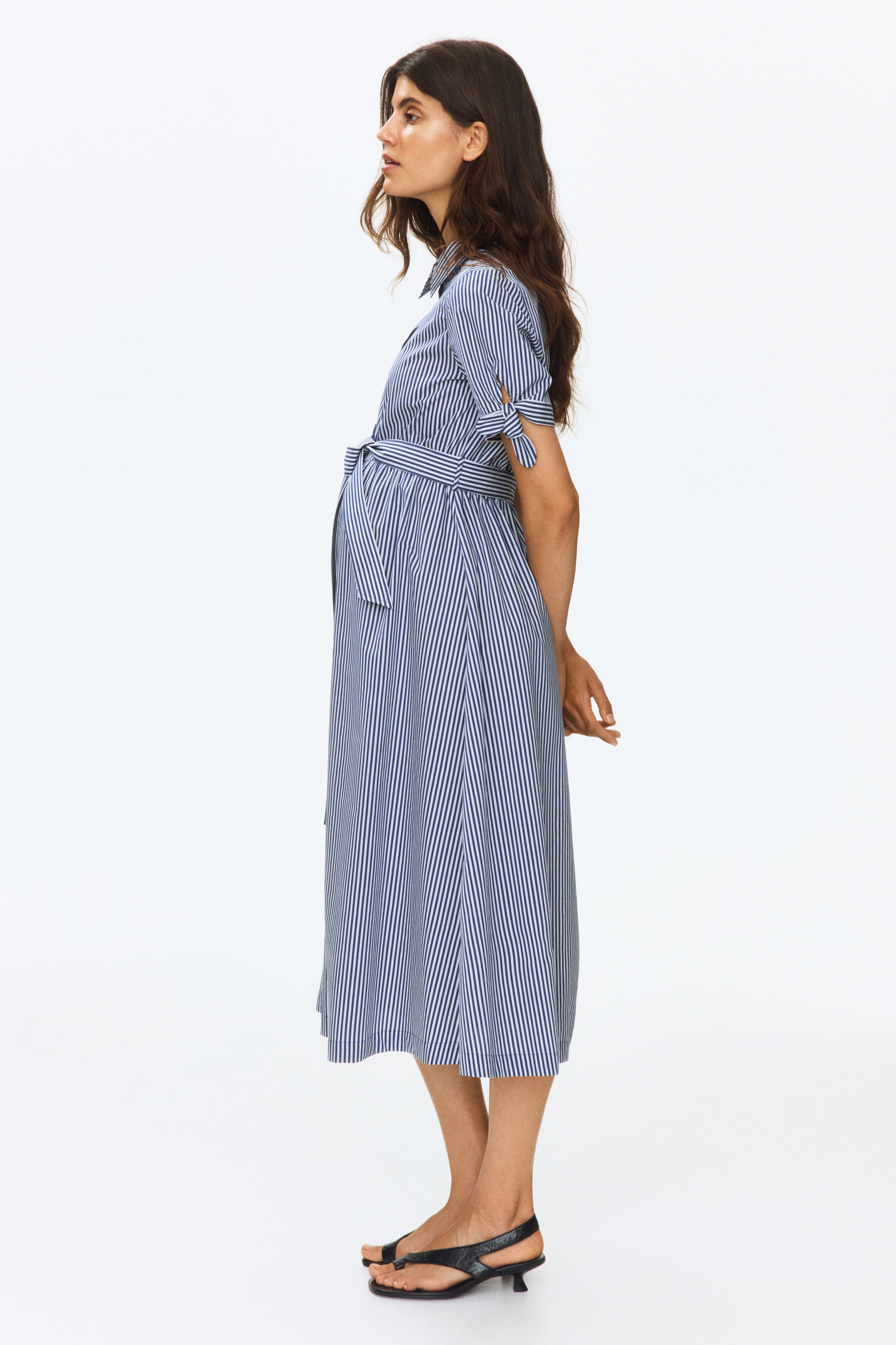 blue cheese vinaigrette salad dressing Blue Ribbed Floral Shoulder Tie Maternity Maxi Dress – PinkBlush main image 0