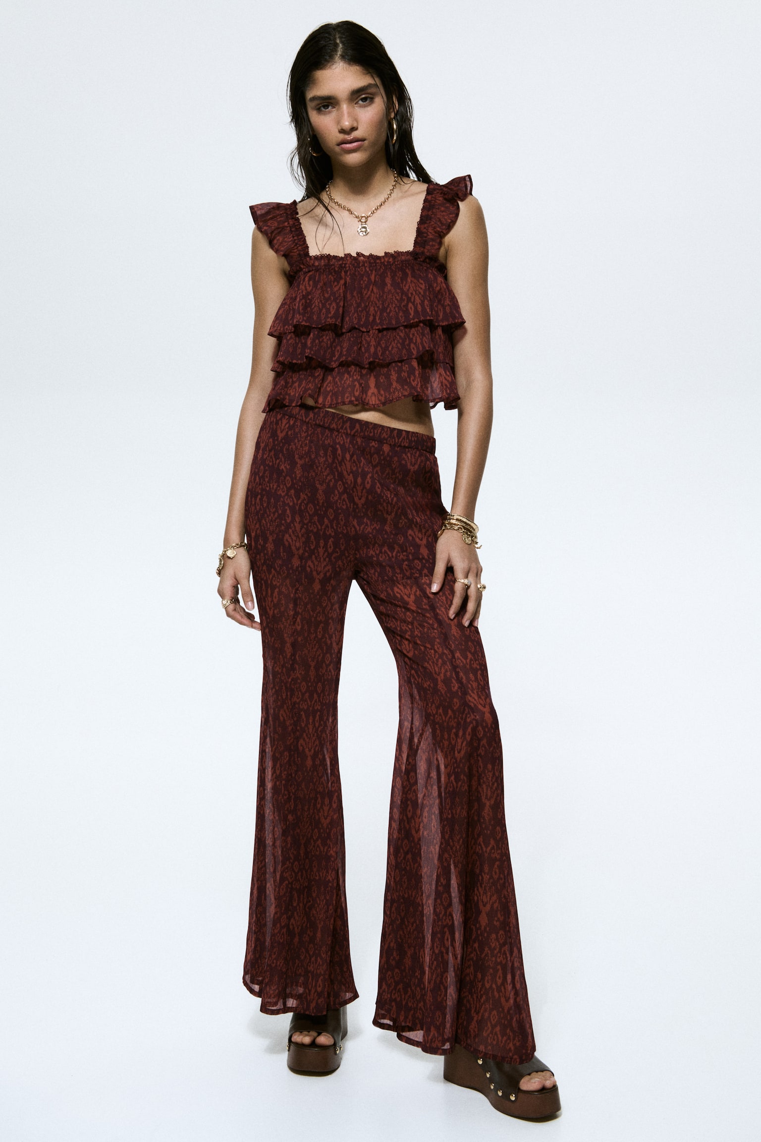 Tiered crinkled top - 4