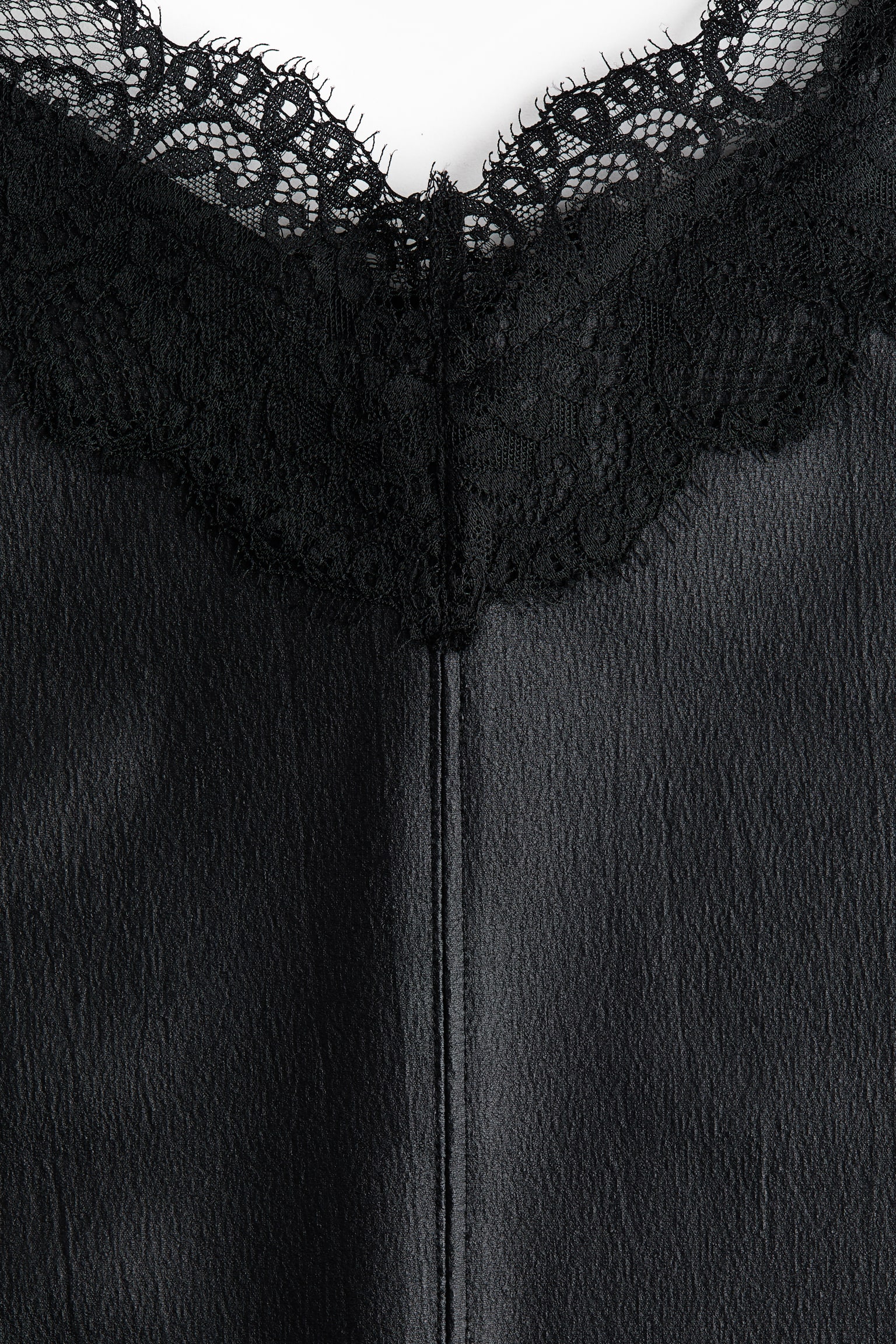 Pitsireunainen toppi - Musta - 2