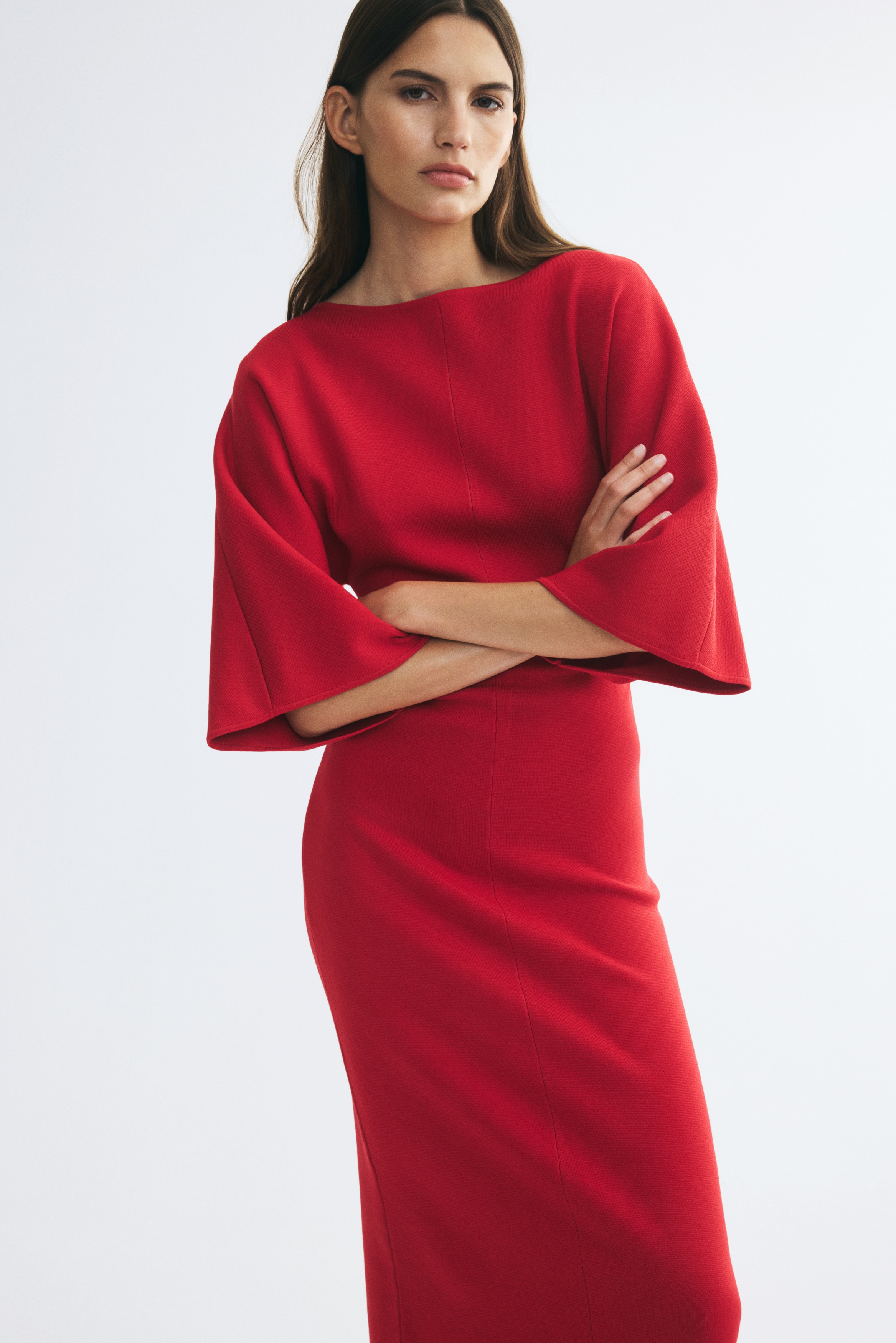 h&m red knit dress Knitted Dresses | Jumper, Midi & Rib-Knit animal-print