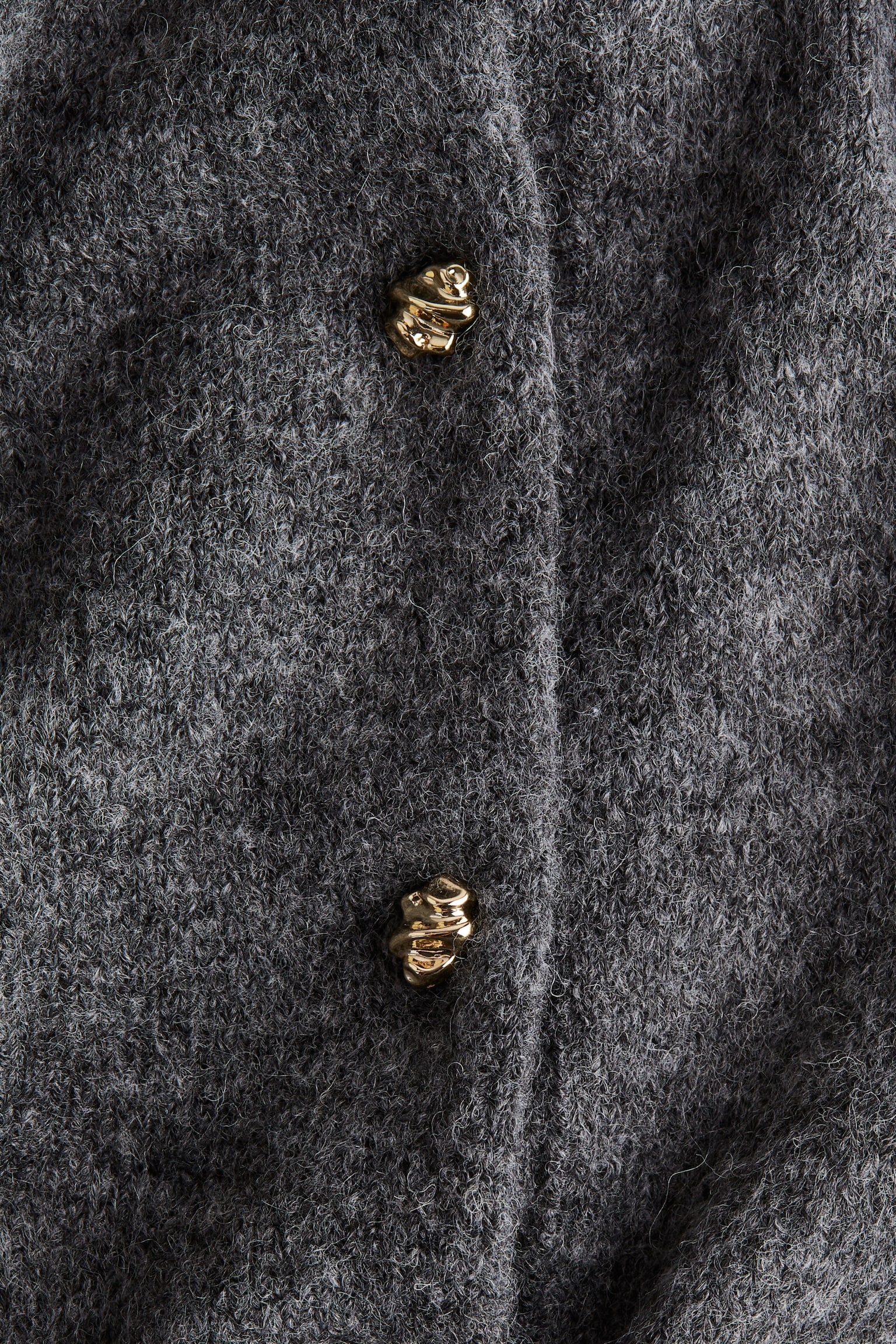 Fine-knit cardigan - Dark grey marl/Cream/Black/Powder pink - 7