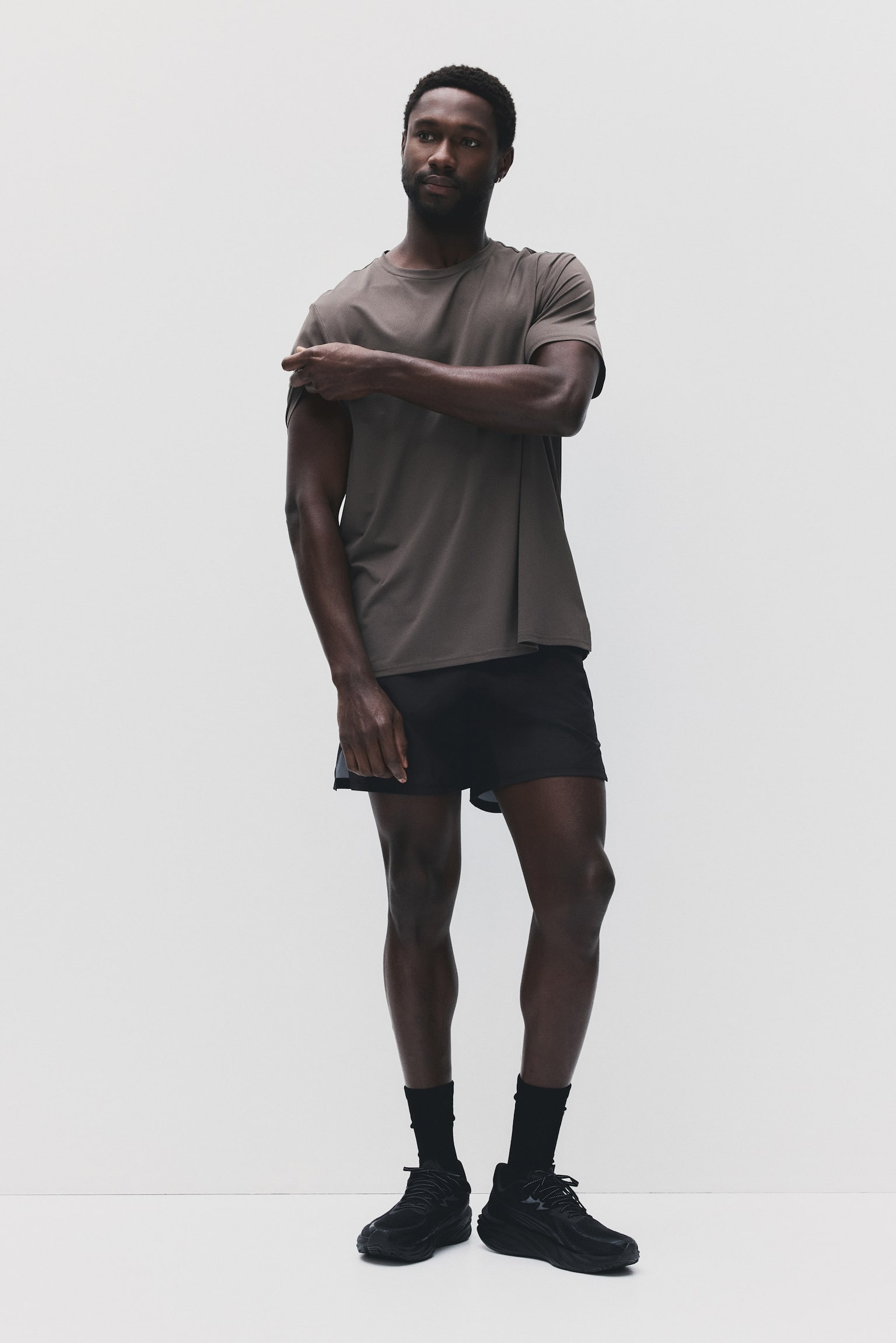 Mesh sports T-shirt with DryMove™ - Brown/Beige/Dark brown/Black/Teal/Dark blue/Grey marl/Grey marl - 5