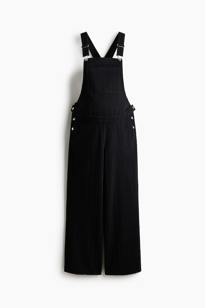 MAMA Before & After Denim dungarees - Black/Denim blue - 1