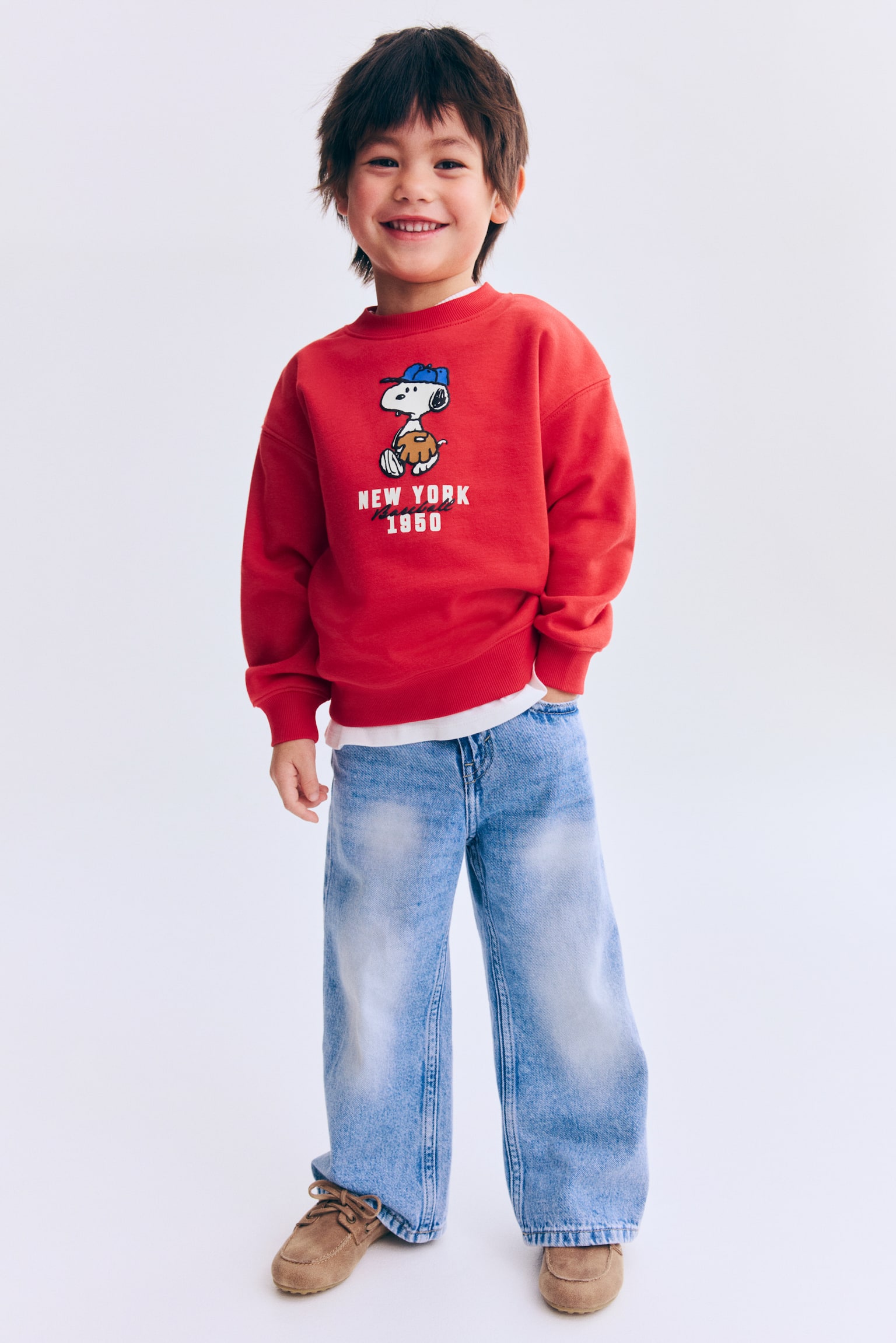 Printed sweatshirt - Red/Snoopy/Light green/Minecraft/Dark grey/Jurassic World/Blue/Mickey Mouse/White/Marvel Comics/Cream/TMNT/Blue/Bluey/White/Minecraft/Navy blue/Pokémon/White/DC Comics/Beige/Marvel Comics - 4