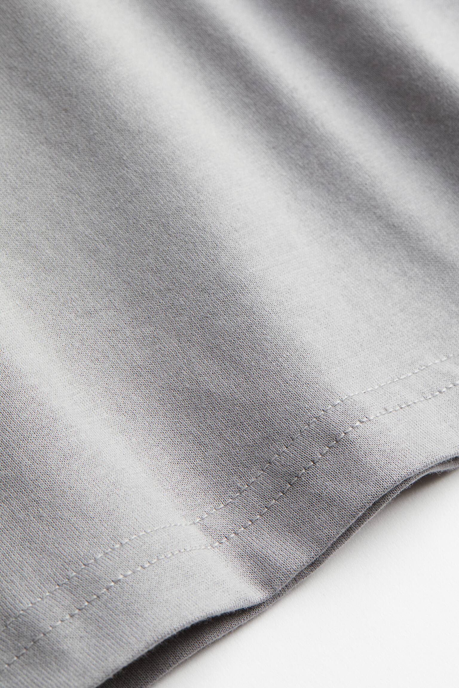 Áo thun dáng hộp - Màu xám - 2