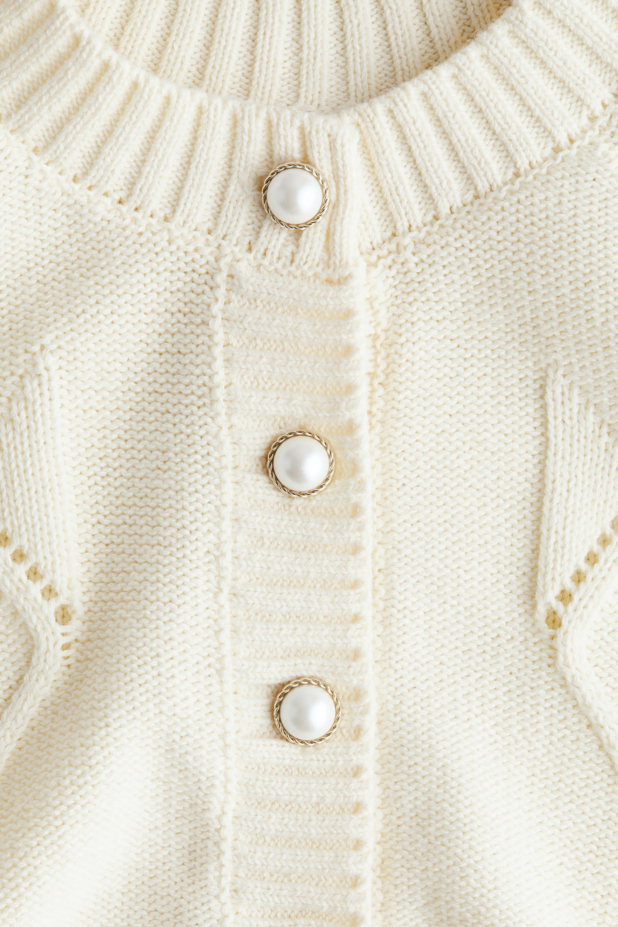 Xem ảnh lớn hơn: Cable-knit cardigan - Màu kem - Kids | H&M VN 6