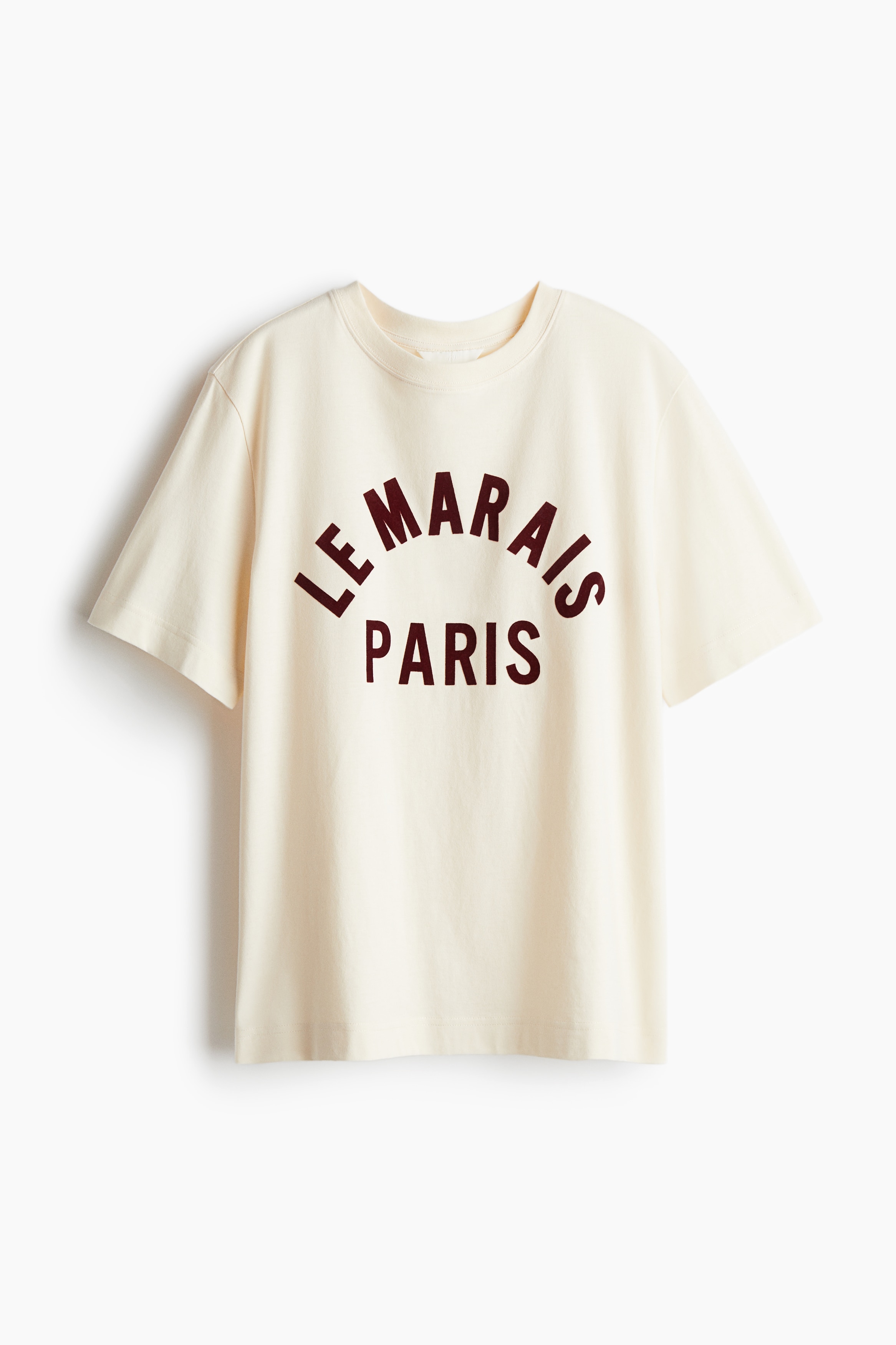 T-Shirt mit Print - Hellbeige/Le Marais/Rosa/New York/Grün/The Hamptons/Weiß/San Sebastián/Weiß/New York/Orange/Paris/Dunkelbraun/Croissant/Dunkelgrau/Cannes/Dunkelbraun/Atelier/Weiß/Fleuri/Weiß/Le Marais