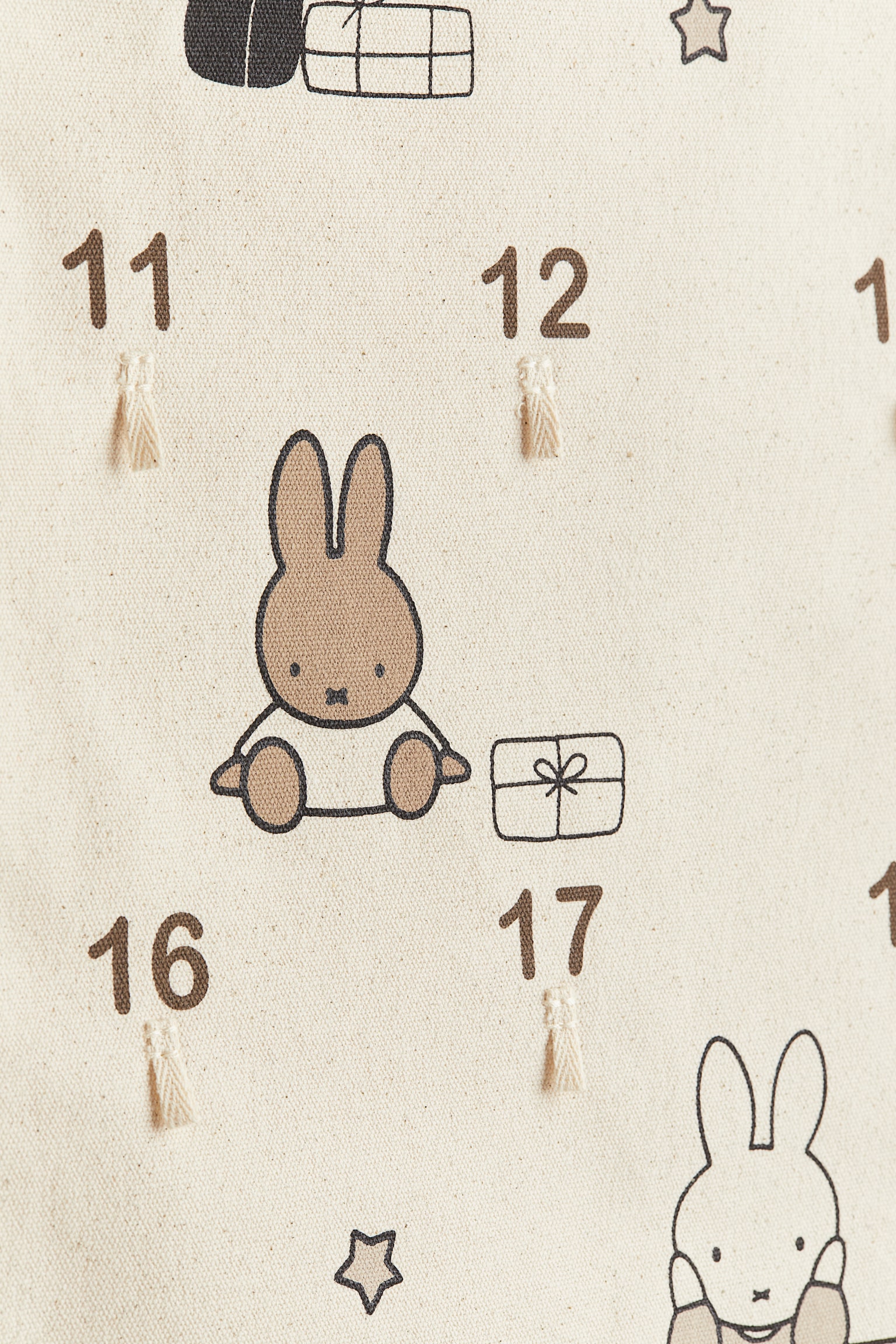 Calendário de Advento para parede - Bege claro/Miffy - 2