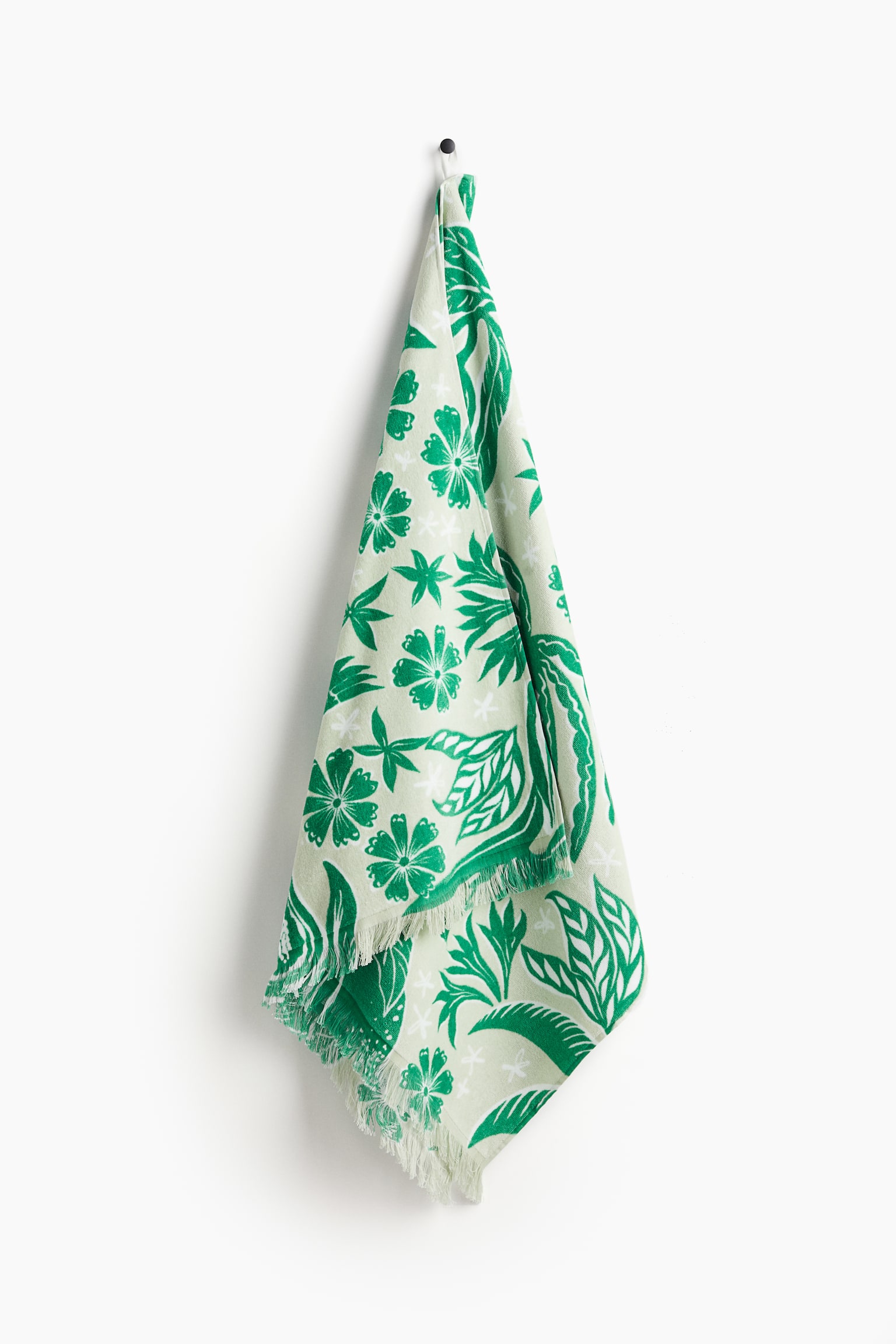 Patterned beach towel - Green/White/Orange/White/Blue/White - 3