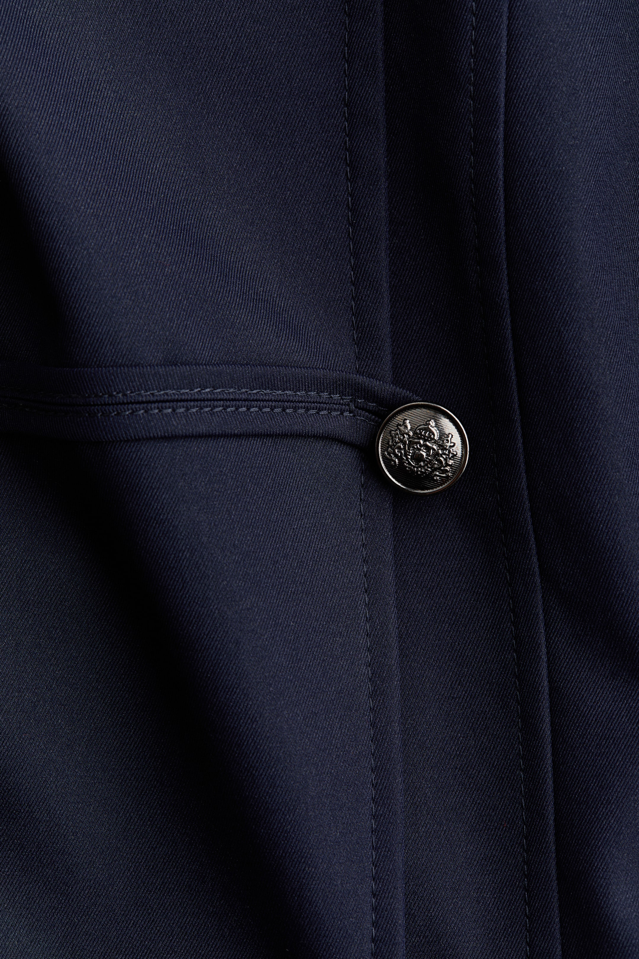 Veste en sergé à fermeture croisée
