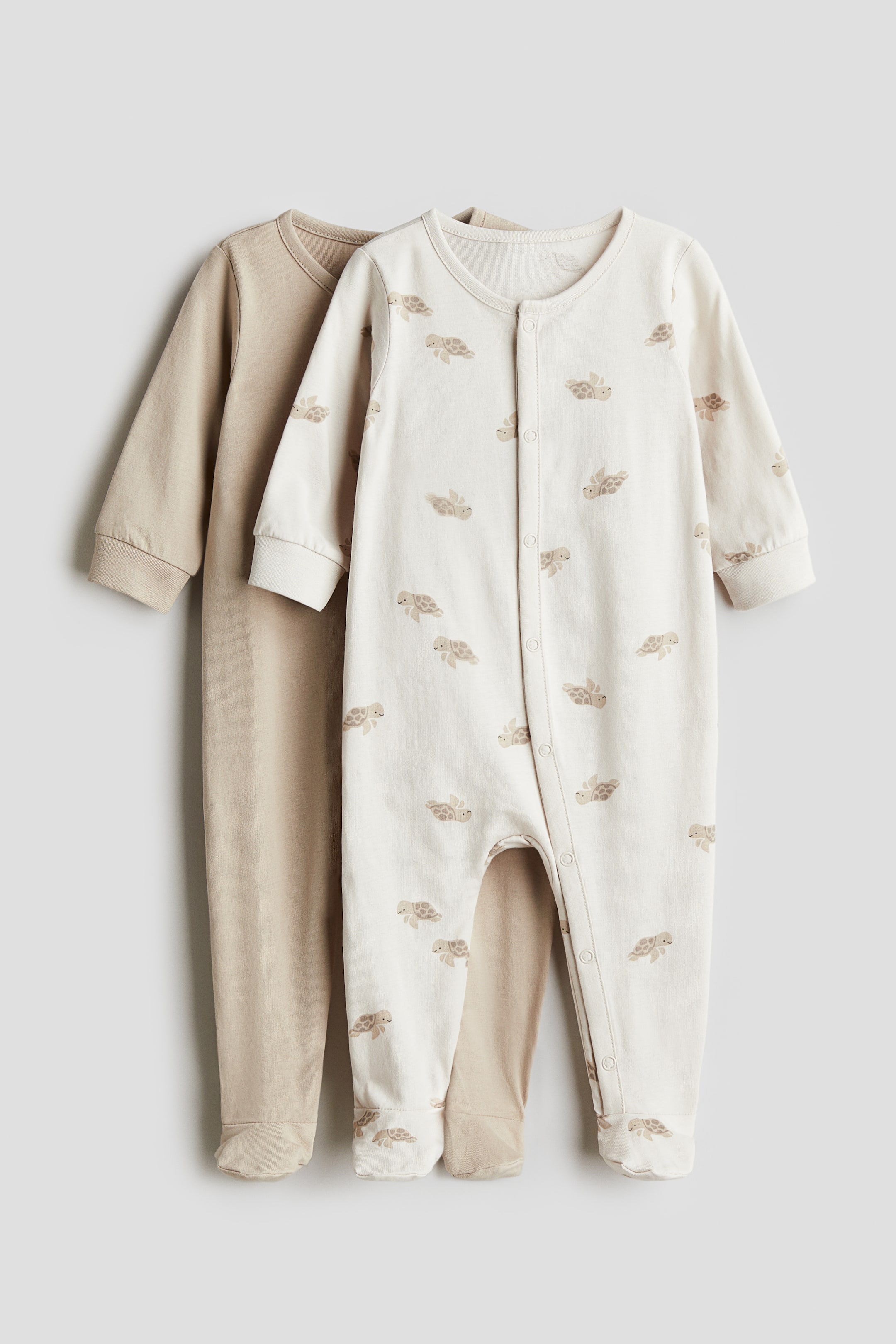 2-pack Cotton Pajama Jumpsuits