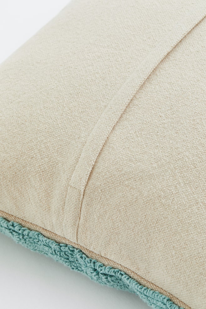 Tufted cotton cushion cover - Light blue/Block-coloured - 3