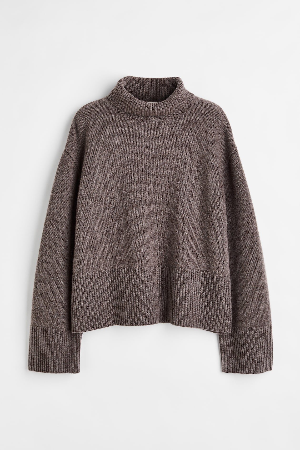 Halbrollkragenpullover Einfarbig Langarmelig