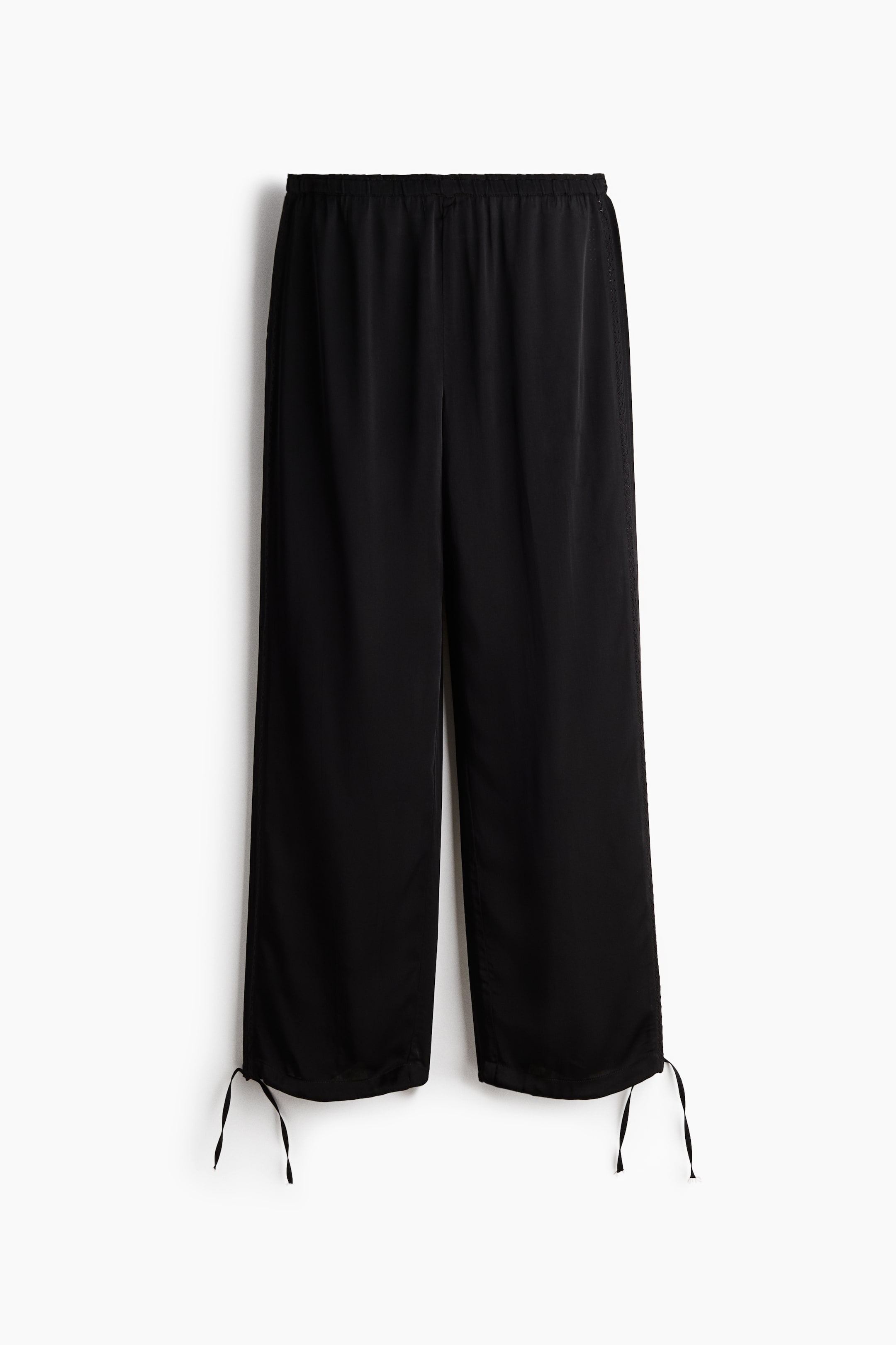Pantalon en satin de viscose