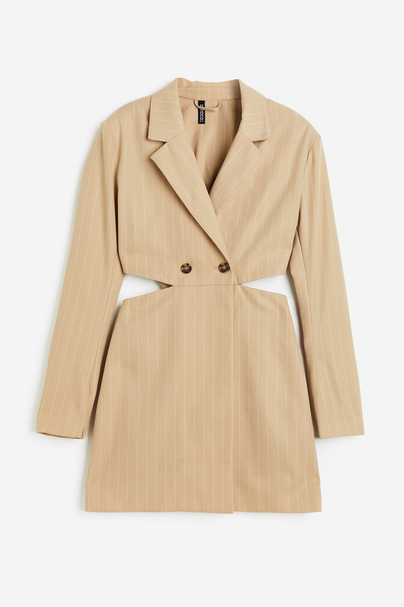 Robe blazer avec ouvertures - Beige - 1