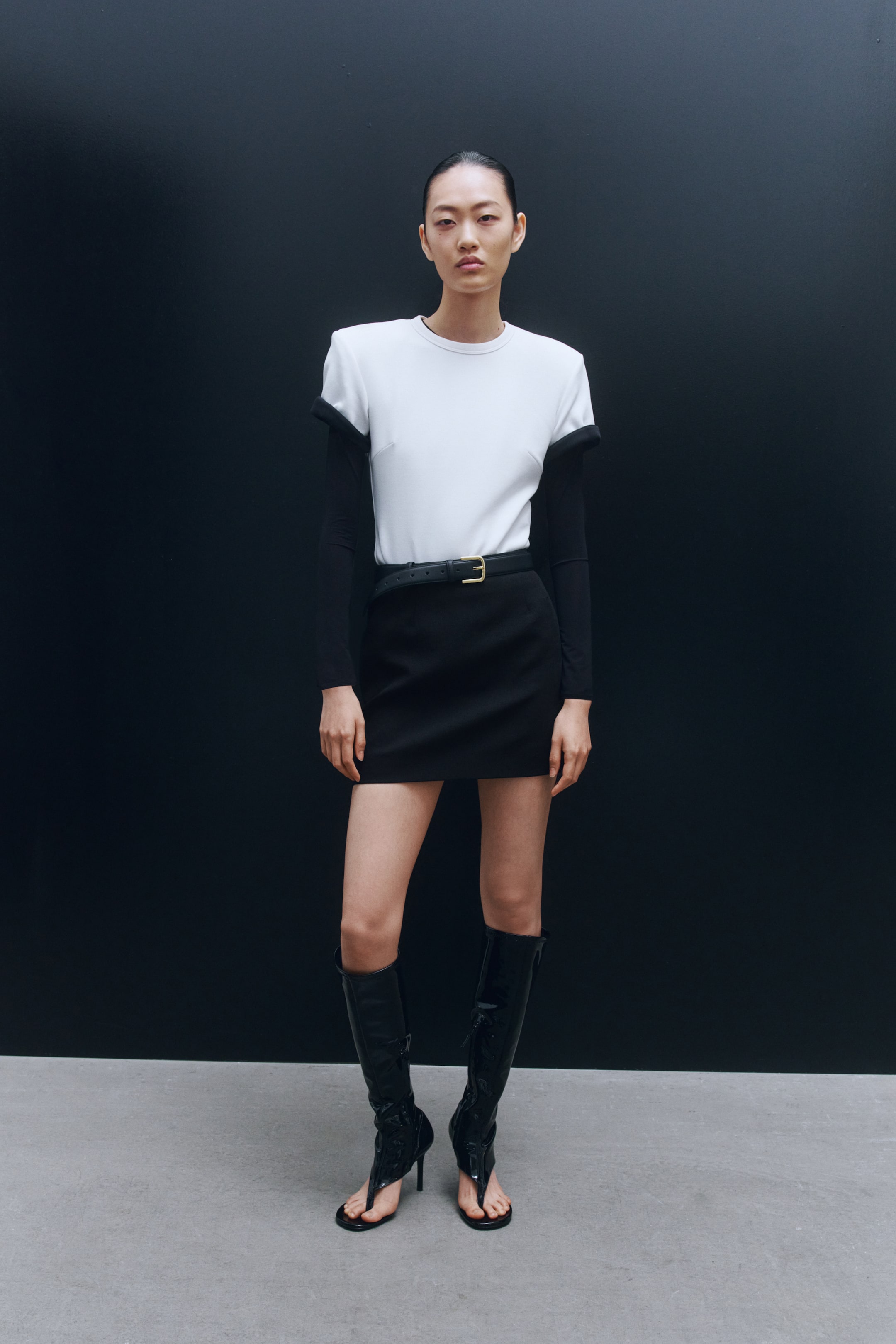 View larger image: Wool Mini Skirt - Black - Ladies | H&M US 1
