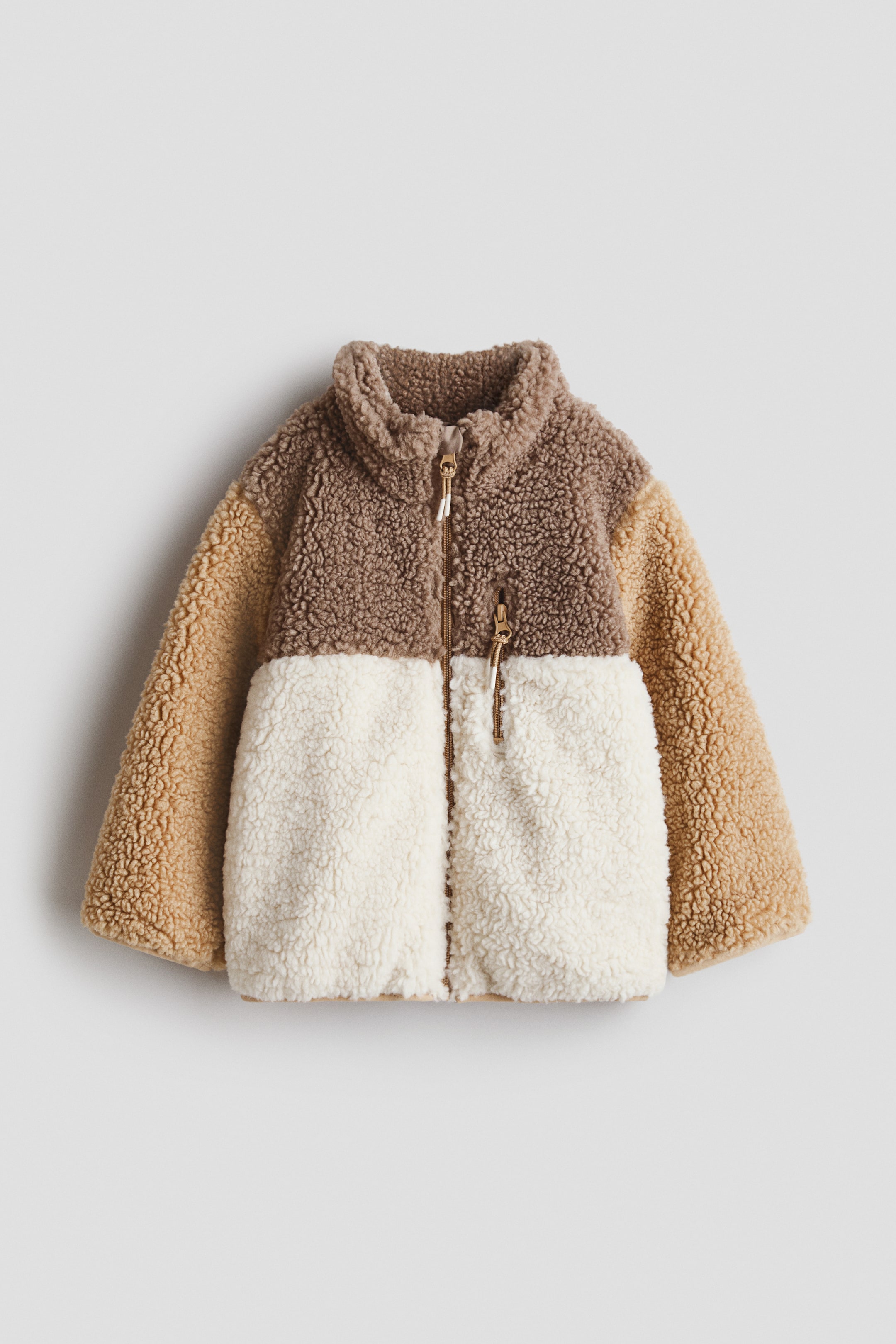 Ampliar la imagen: Chamarra en tejido peluche - Beige/Crema - Kids | H&M MX 1