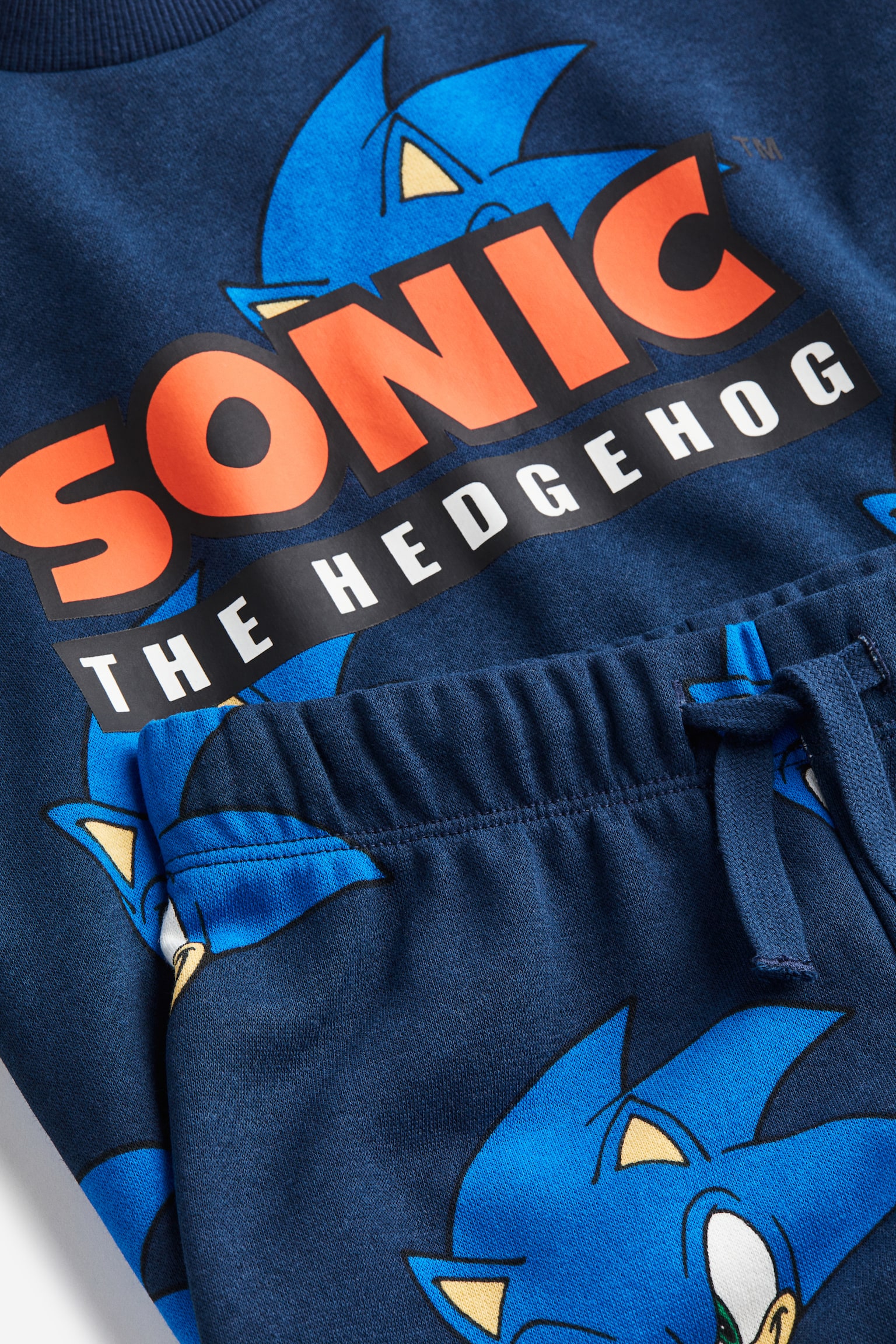 2-piece printed sweatshirt set - Dark blue/Sonic the Hedgehog/Light yellow/Marvel Comics/Dusty green/Paw Patrol/Bright blue/Sonic the Hedgehog/Brown/Snoopy/Brown/Tom and Jerry - 2