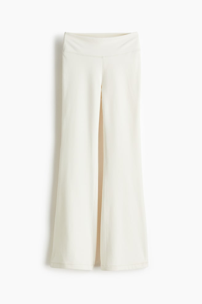 Fleece-lined sports leggings with SoftMove™ - Ivory/Black/Dusty pink/Burgundy - 1