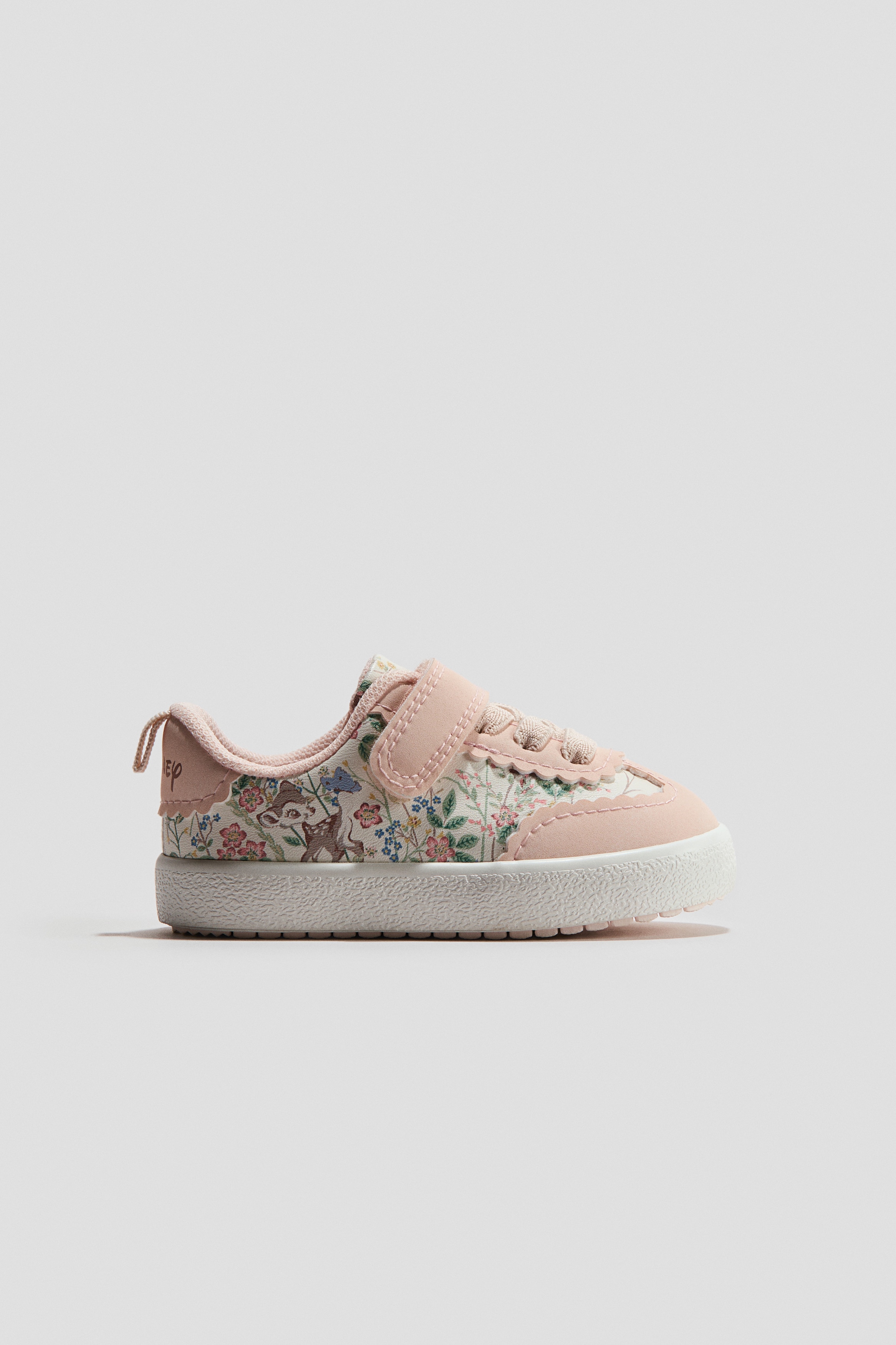 Sneakers med tryk - Lys rosa/Bambi