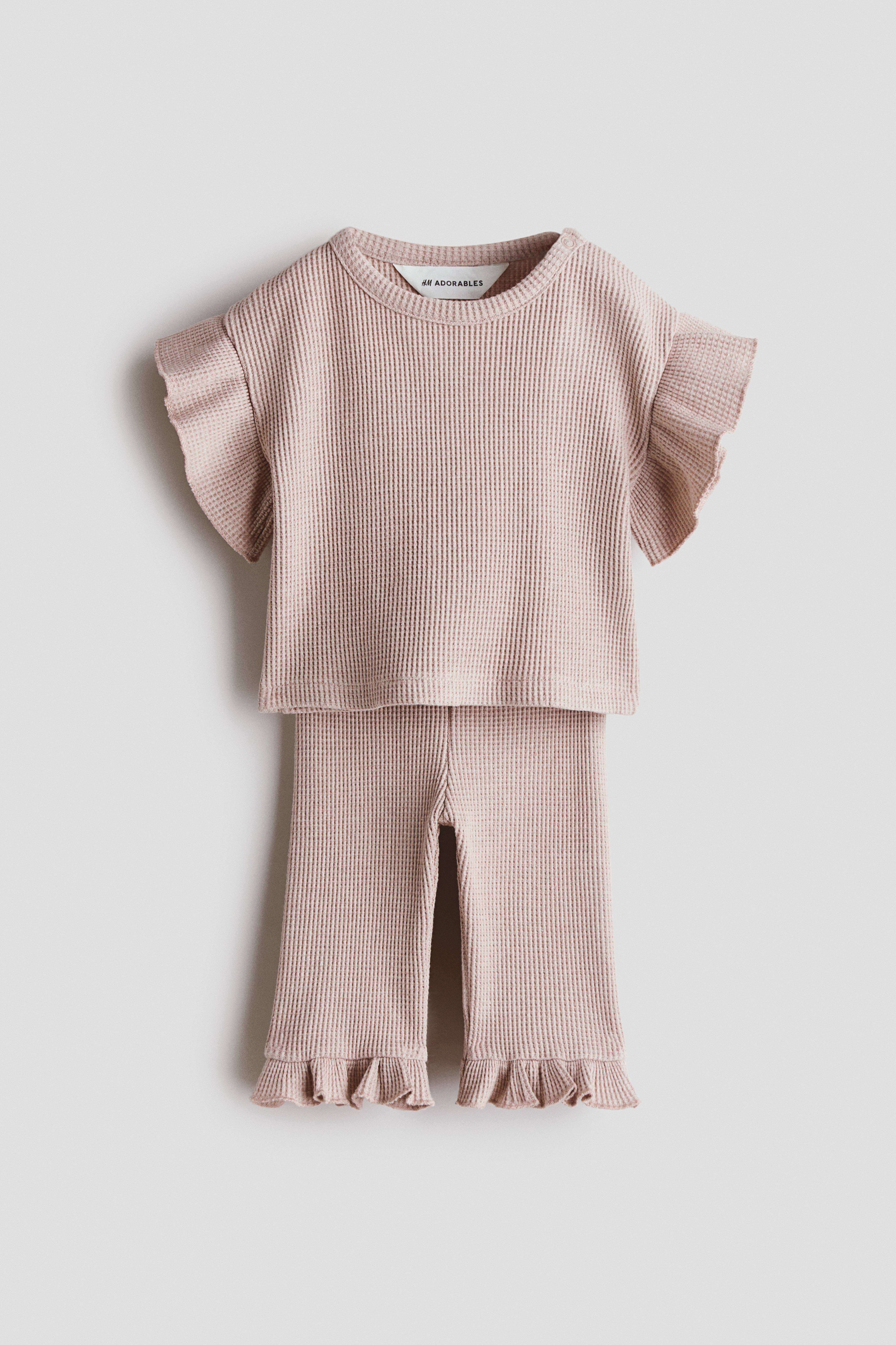 2-Piece Waffled Cotton Set