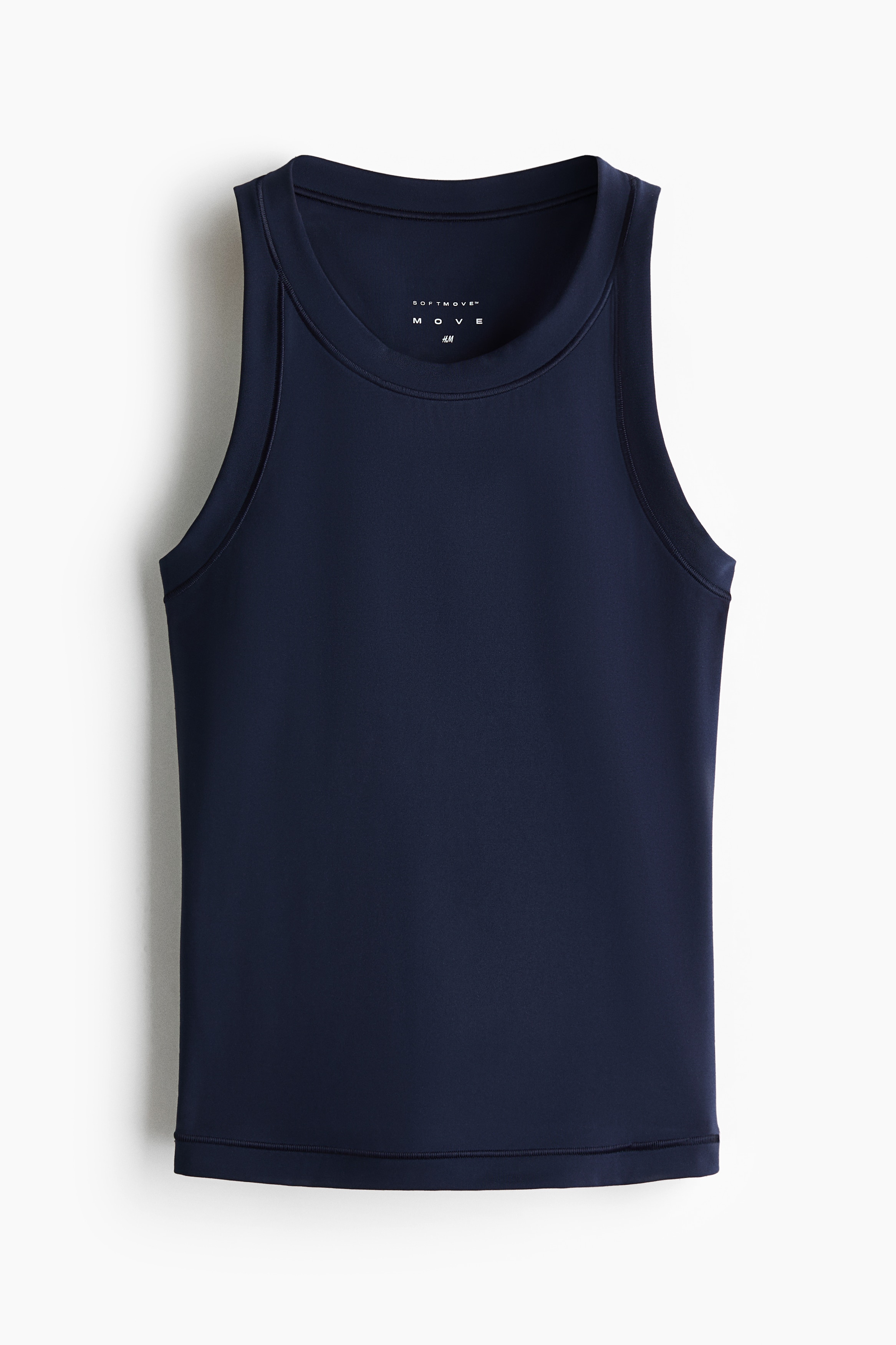 Slim-Fit Sports Tank Top with SoftMove™ - Navy blue/Black/White/Warm brown/Dark clay gray