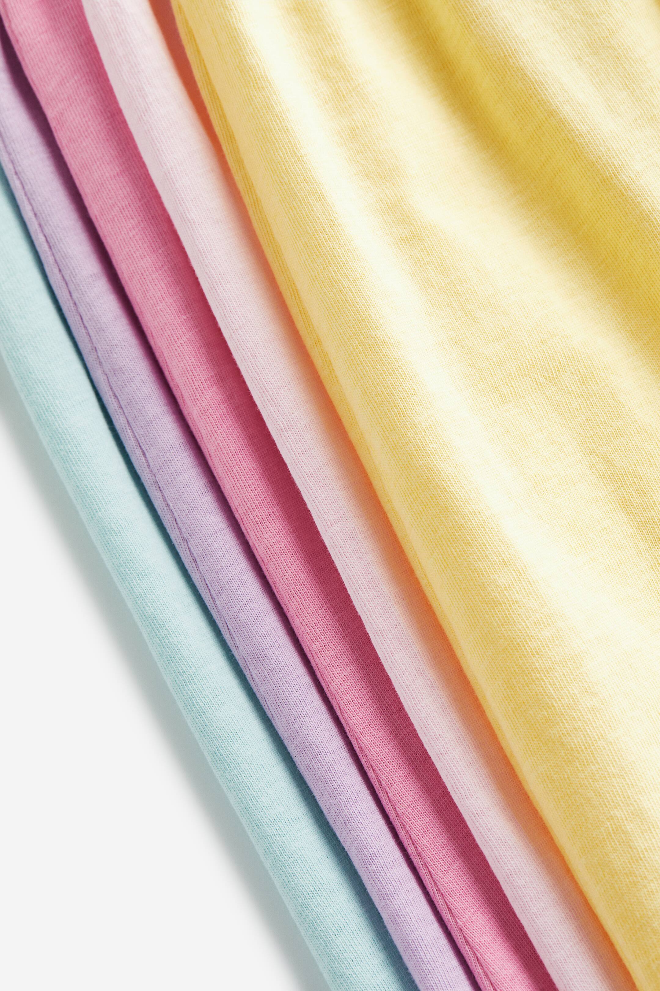 Visa större bild: 5-pack cotton jersey dresses - Ljuslila/Ljusgul - BARN | H&M SE 2