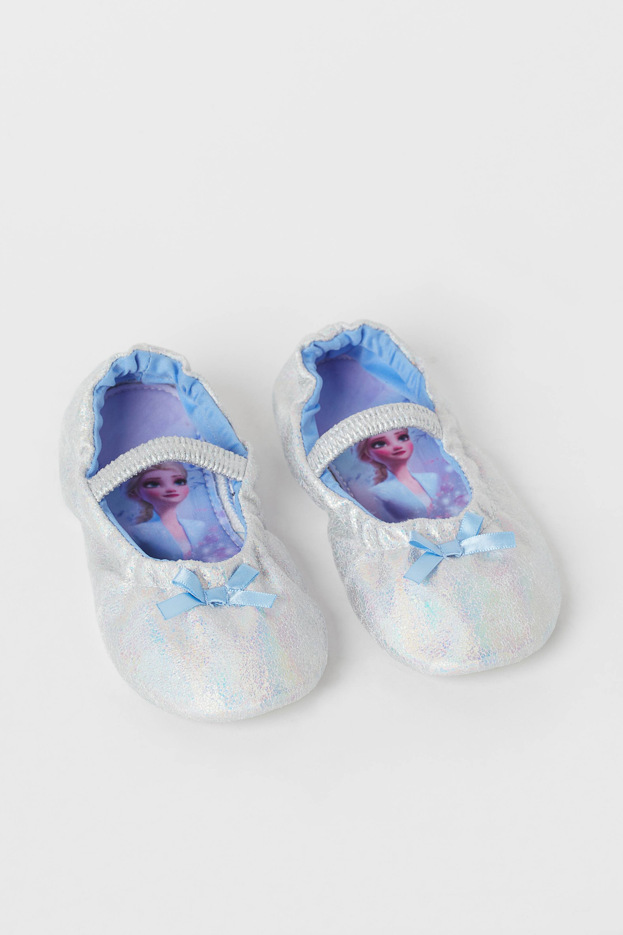 View larger image: Printed ballet shoes - Silver-coloured/Frozen - Kids | H&M 1