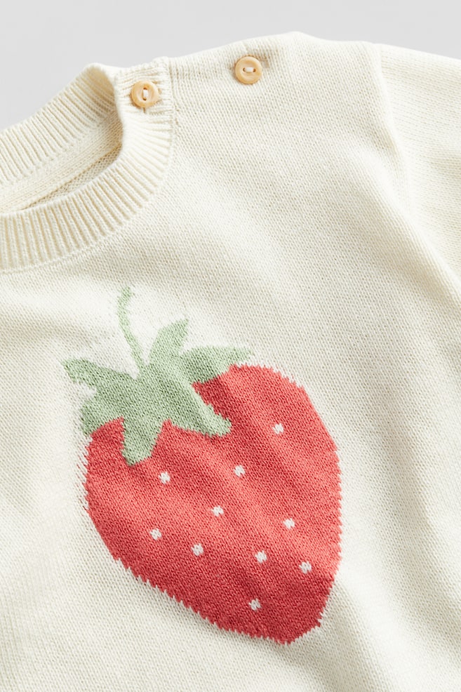 Cotton jumper - Cream/Strawberry/Light pink/Reindeer/Dark pink/Squirrel/Natural white/Teddy bear/dc/dc/dc/dc/dc - 2