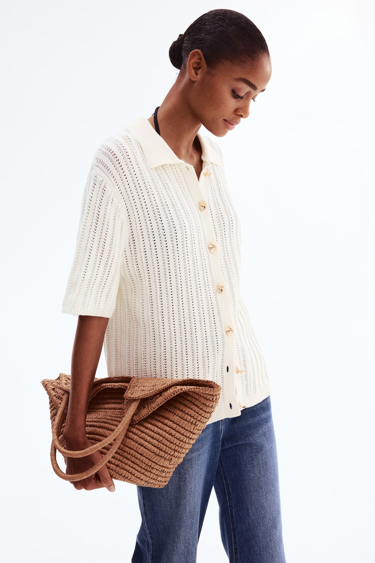 Crochet-Look Cardigan - image 4