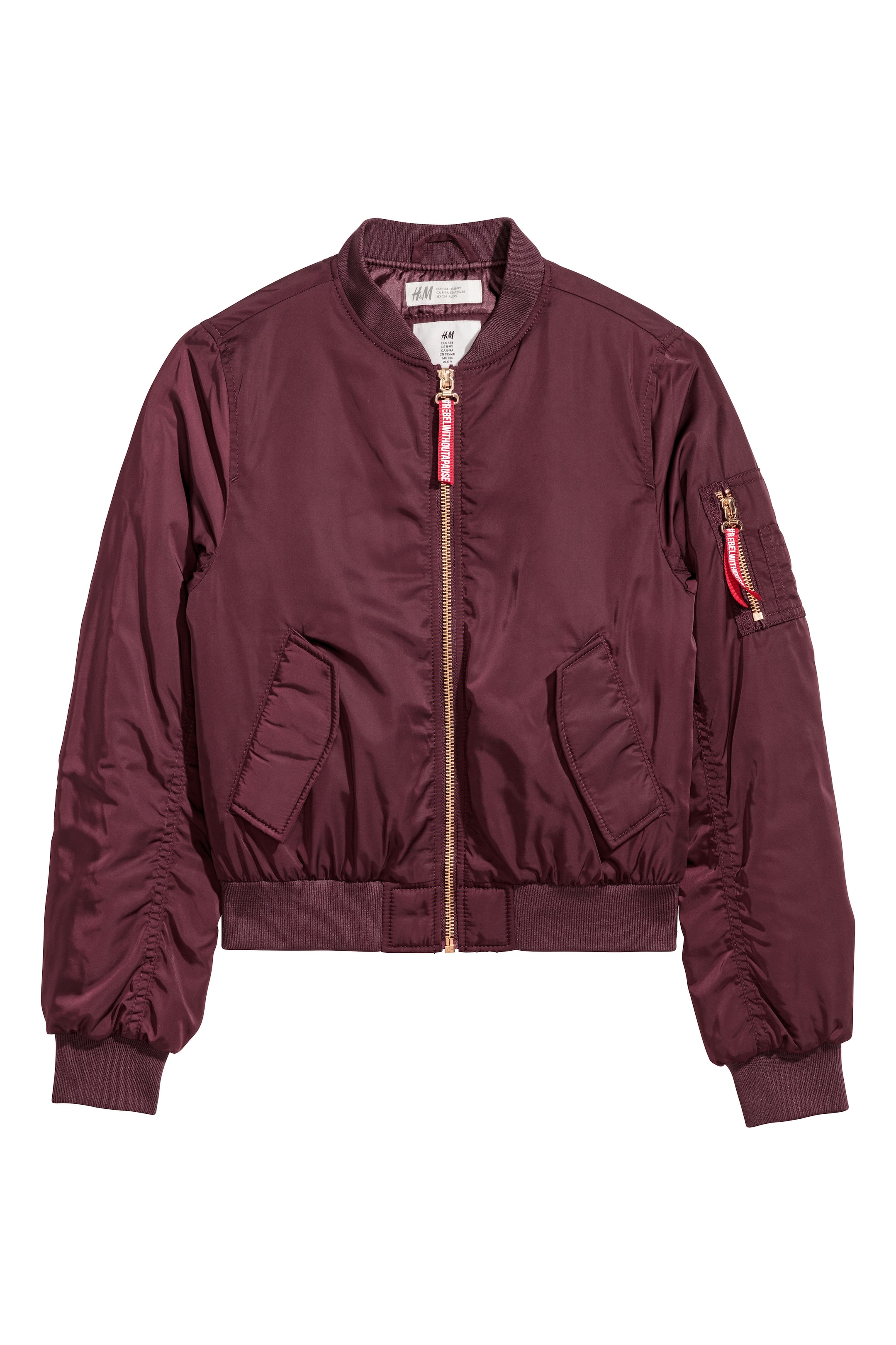 View larger image: Bomber jacket - Burgundy - Kids | H&M GB 1