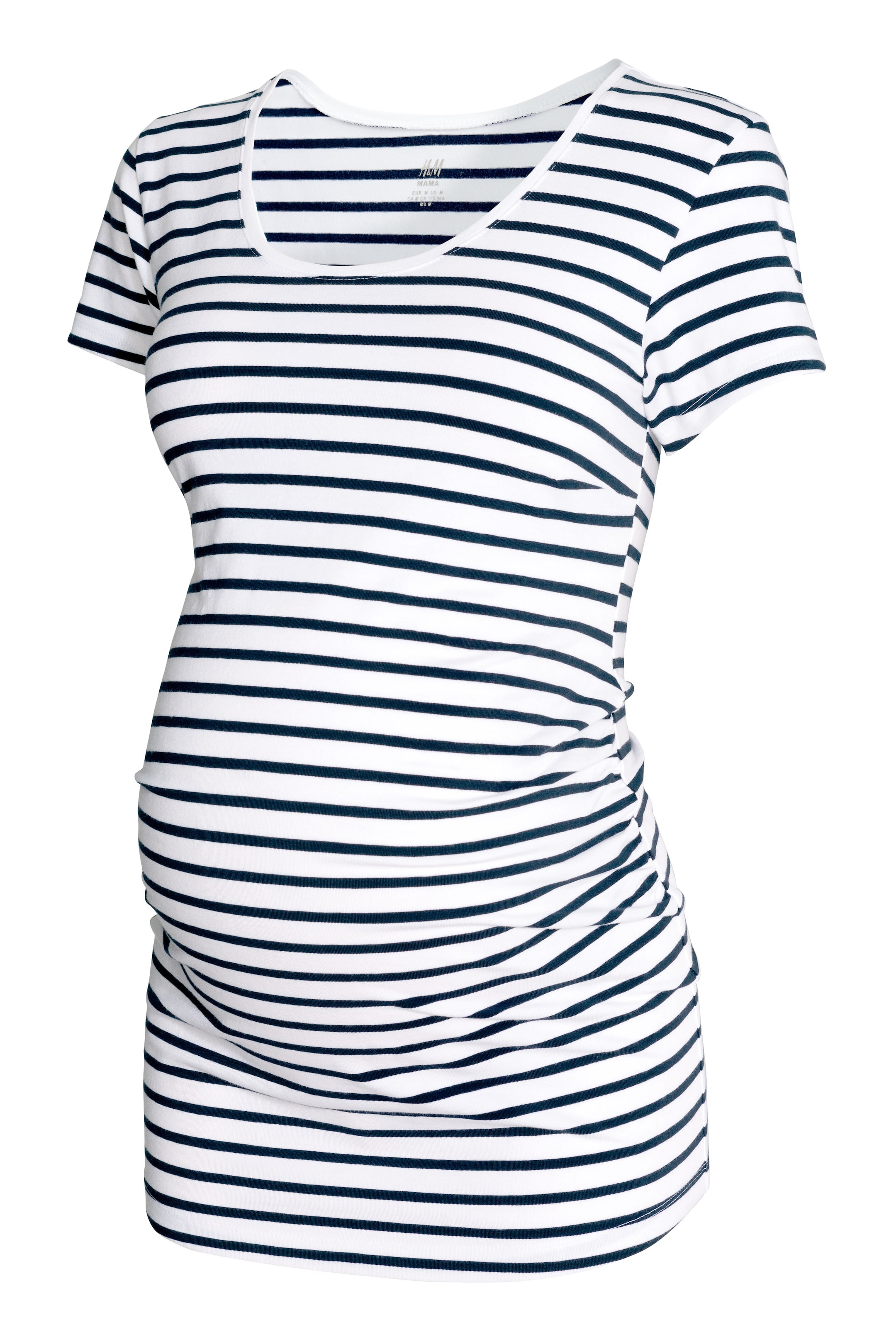 View larger image: MAMA Jersey top - White/Dark blue/Striped - Ladies | H&M GB 1